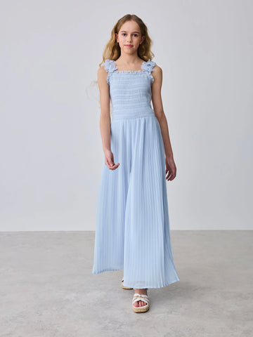 Baker by Ted Baker 3D Floral Strappy Pleated Wide Leg Jumpsuit