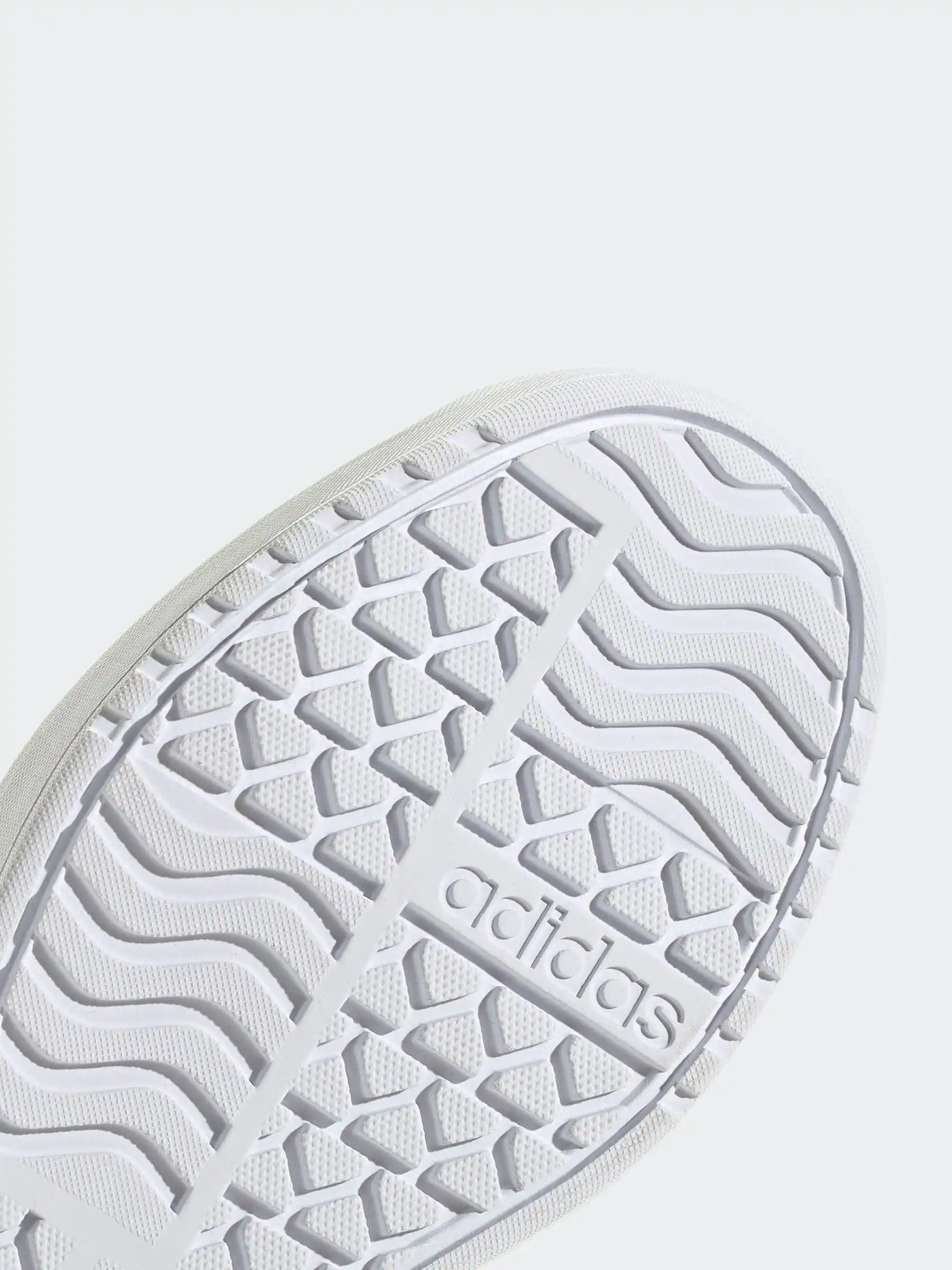 adidas Black/White VL Court Bold Lace Junior Trainers