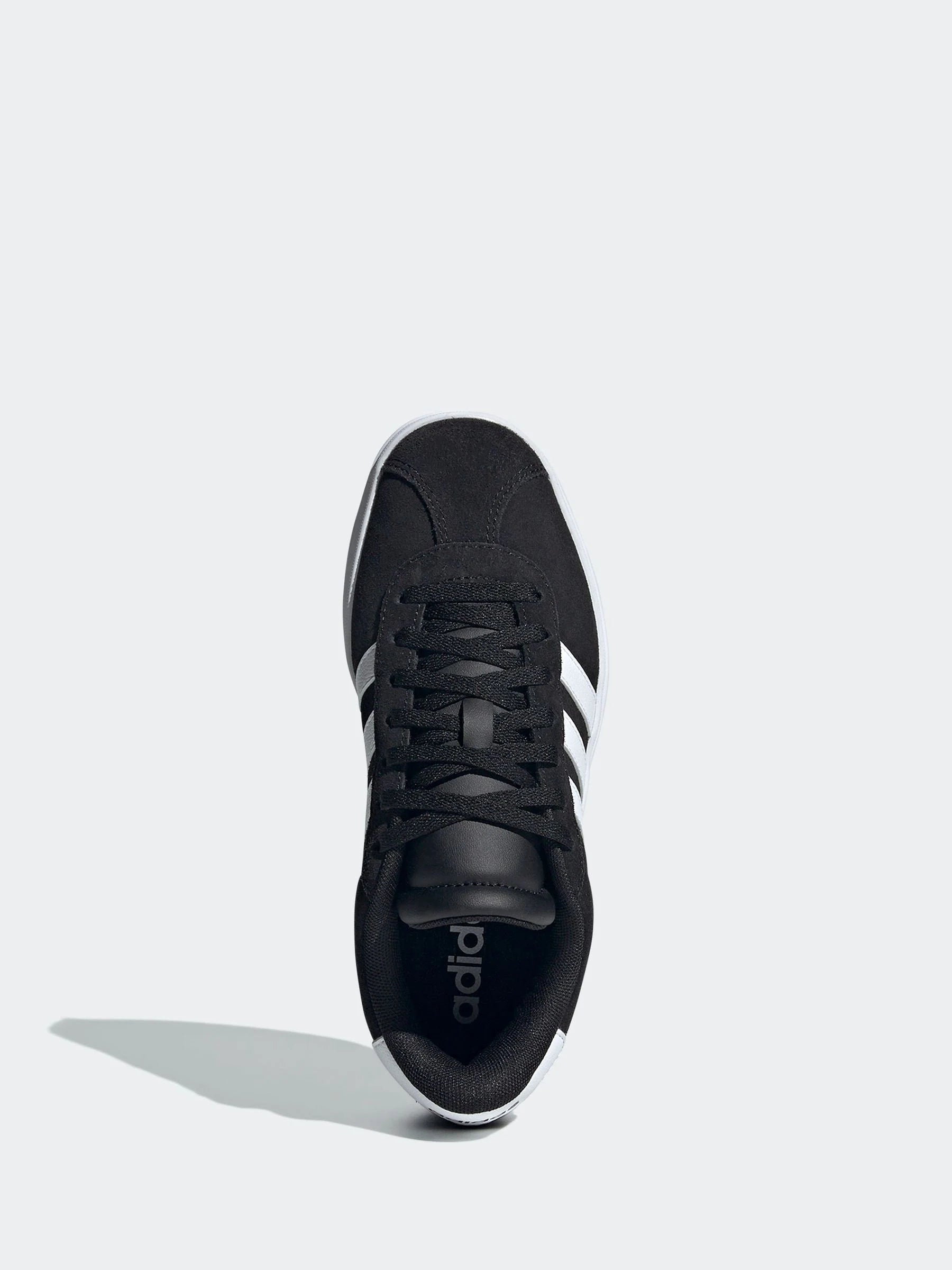 adidas Black/White VL Court Bold Lace Junior Trainers