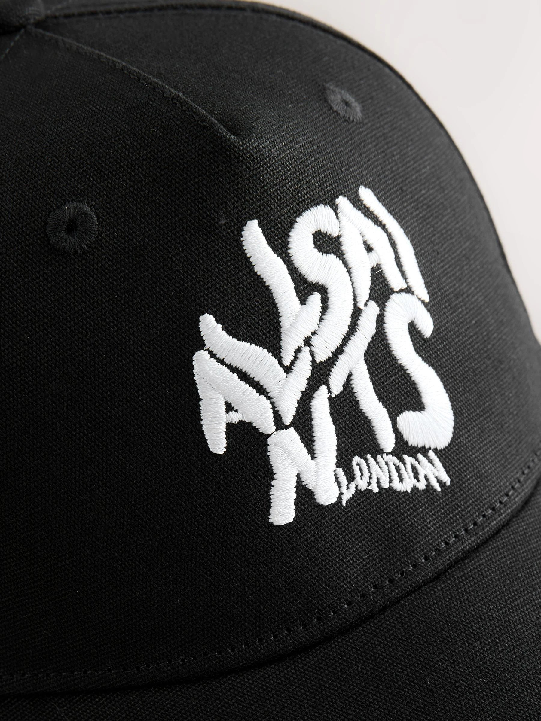 smALLSAINTS Black Logo Baseball Cap