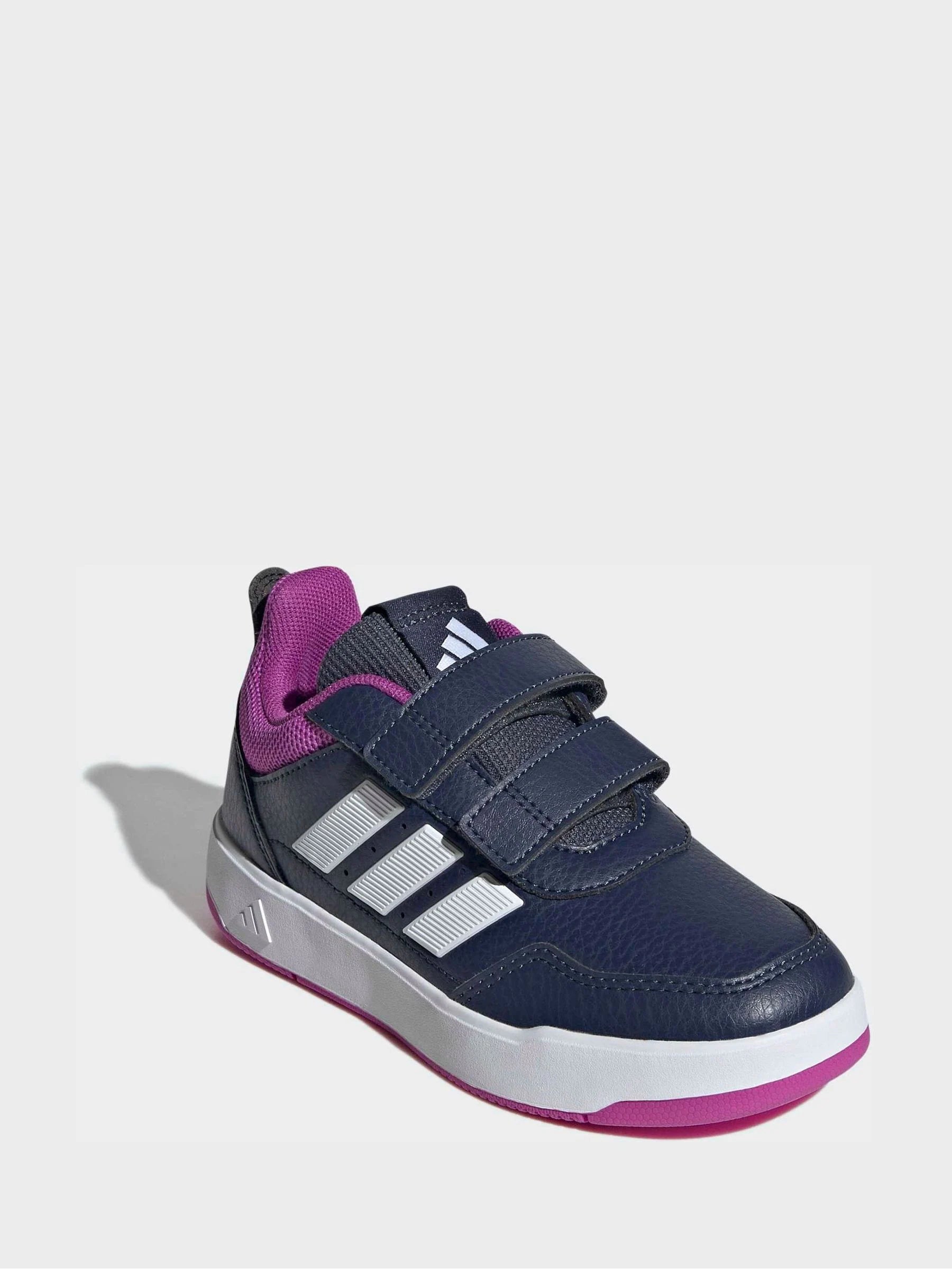 adidas Dark Blue/Purple Hook and Loop Tensaur Sport 3.0 Junior Trainers