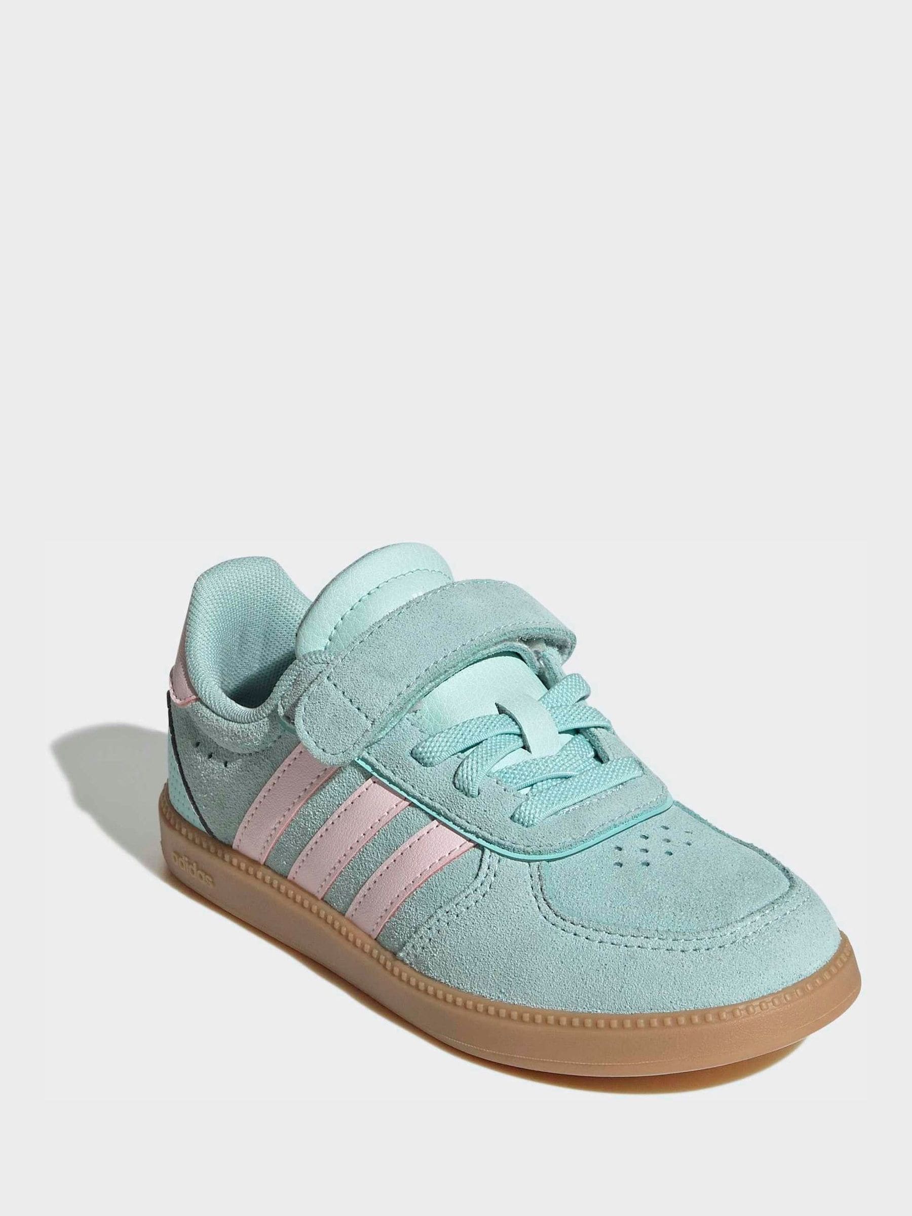 adidas Aqua Blue Breaknet Sleek Kids Trainers