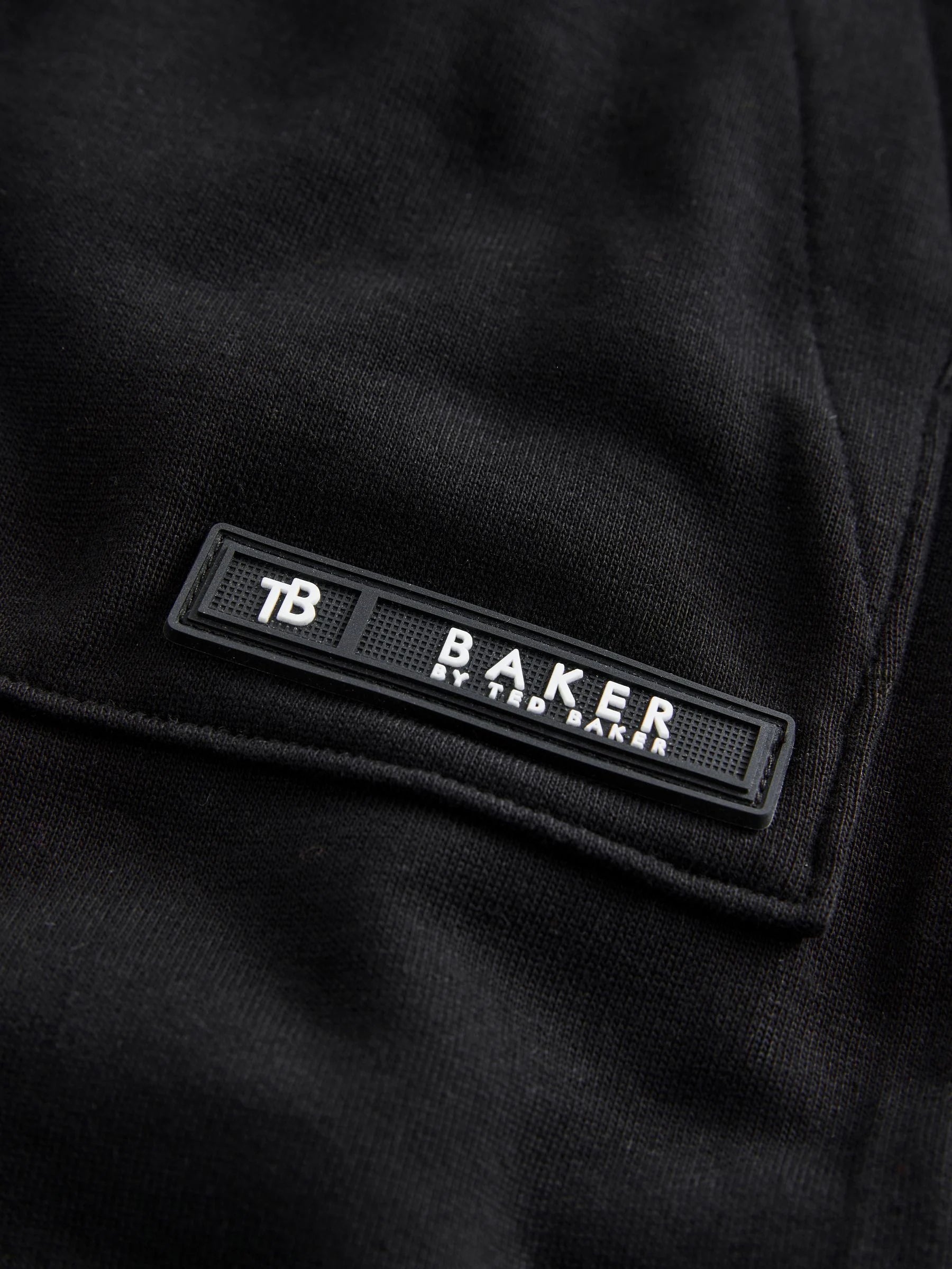 Baker by Ted Baker Oversized Graphic Black T-Shirt and Shorts Set