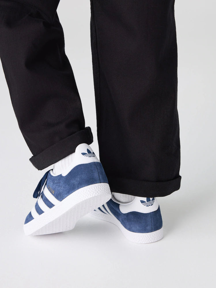 adidas Originals Navy/White Gazelle Junior Trainers
