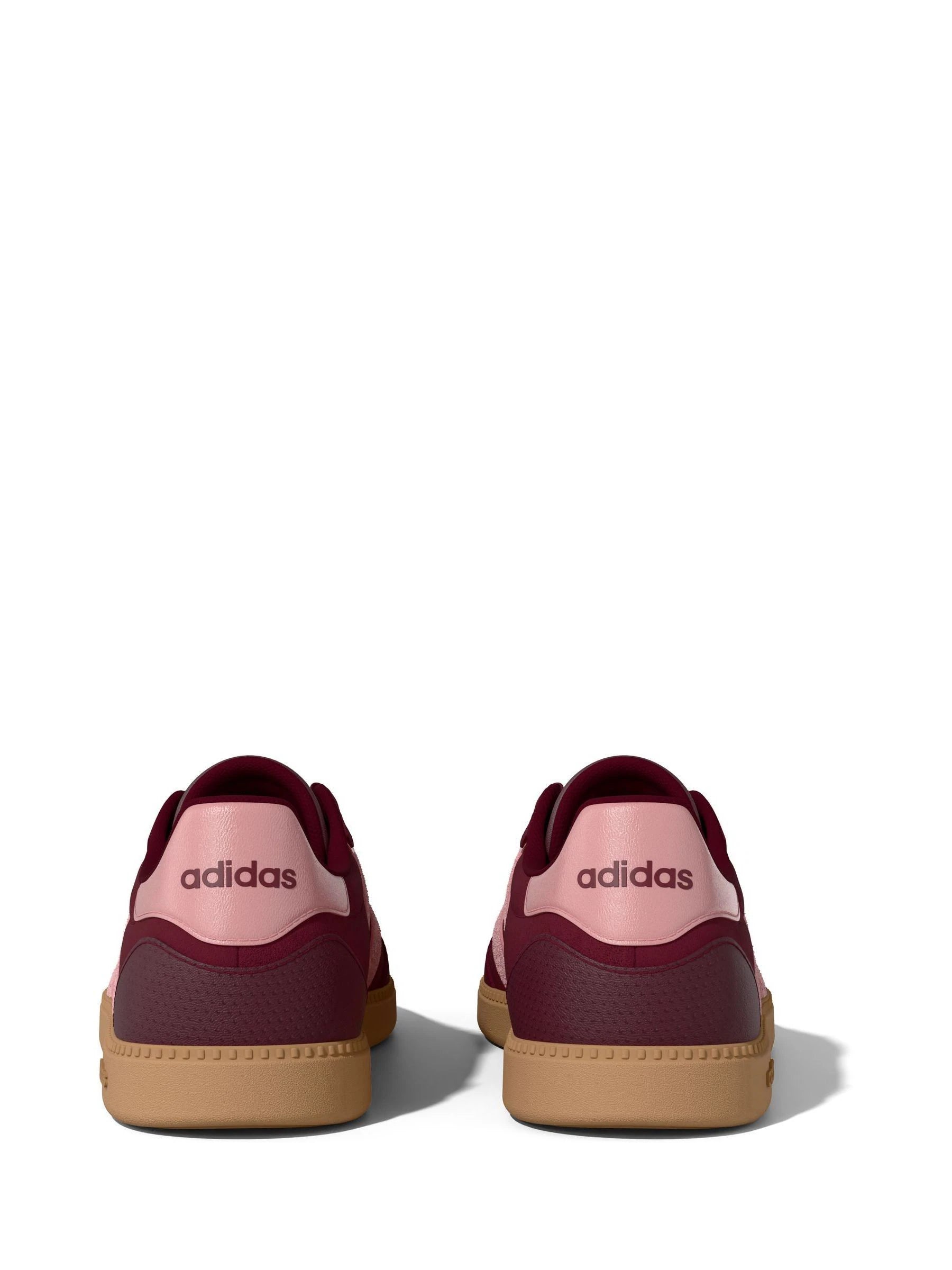 adidas Burgundy Red/Pink Breaknet Sleek Trainers