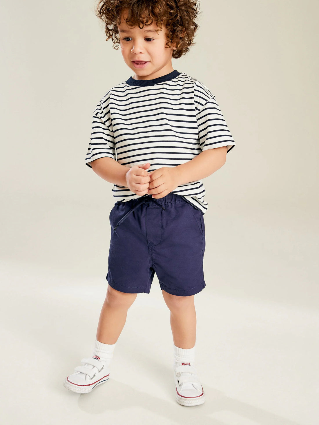 Navy Blue Pull On Shorts (3mths-7yrs)
