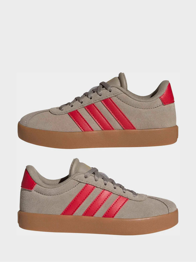 adidas Brown/Red VL Court 3.0 Trainers