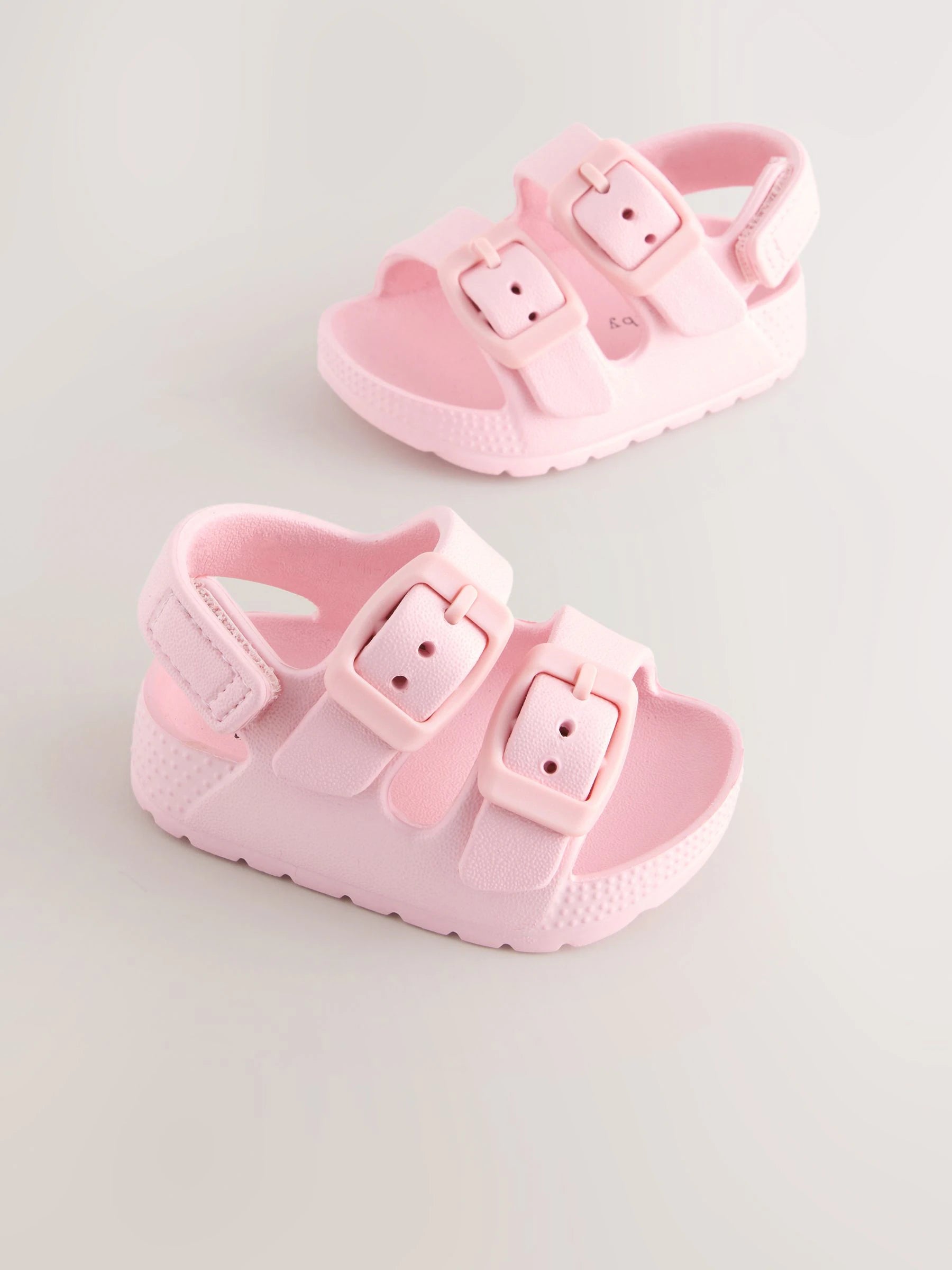 Pink Baby Double Buckle EVA Sandals (0-24mths)