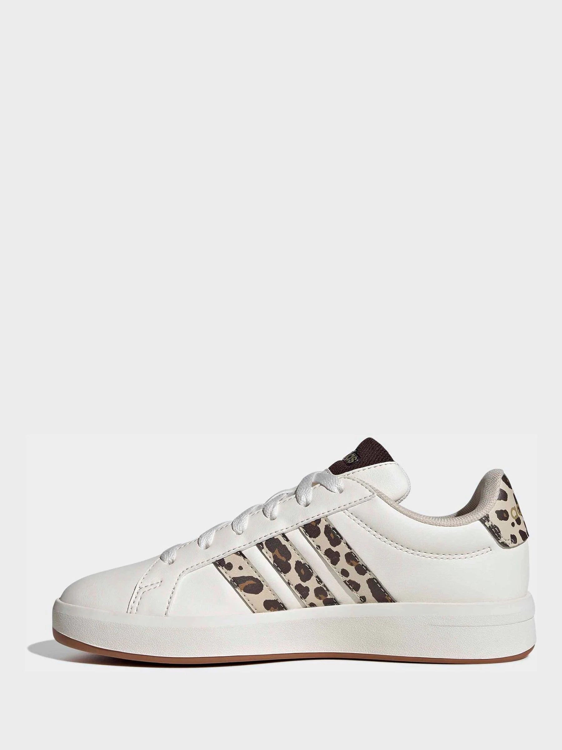 adidas White Grand Court 3.0 Junior Trainers