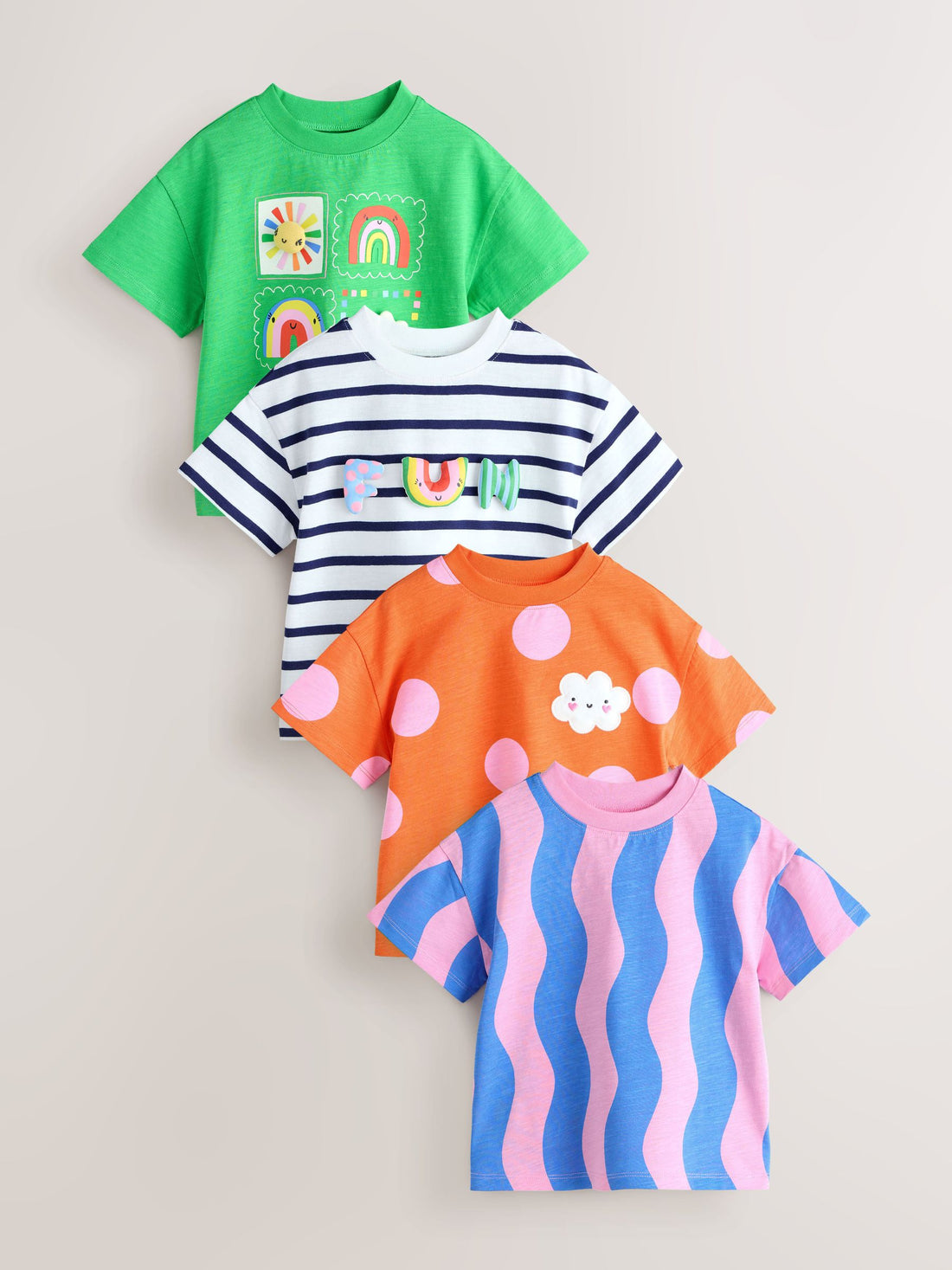 Rainbow T-Shirts 4 Pack (3mths-7yrs)