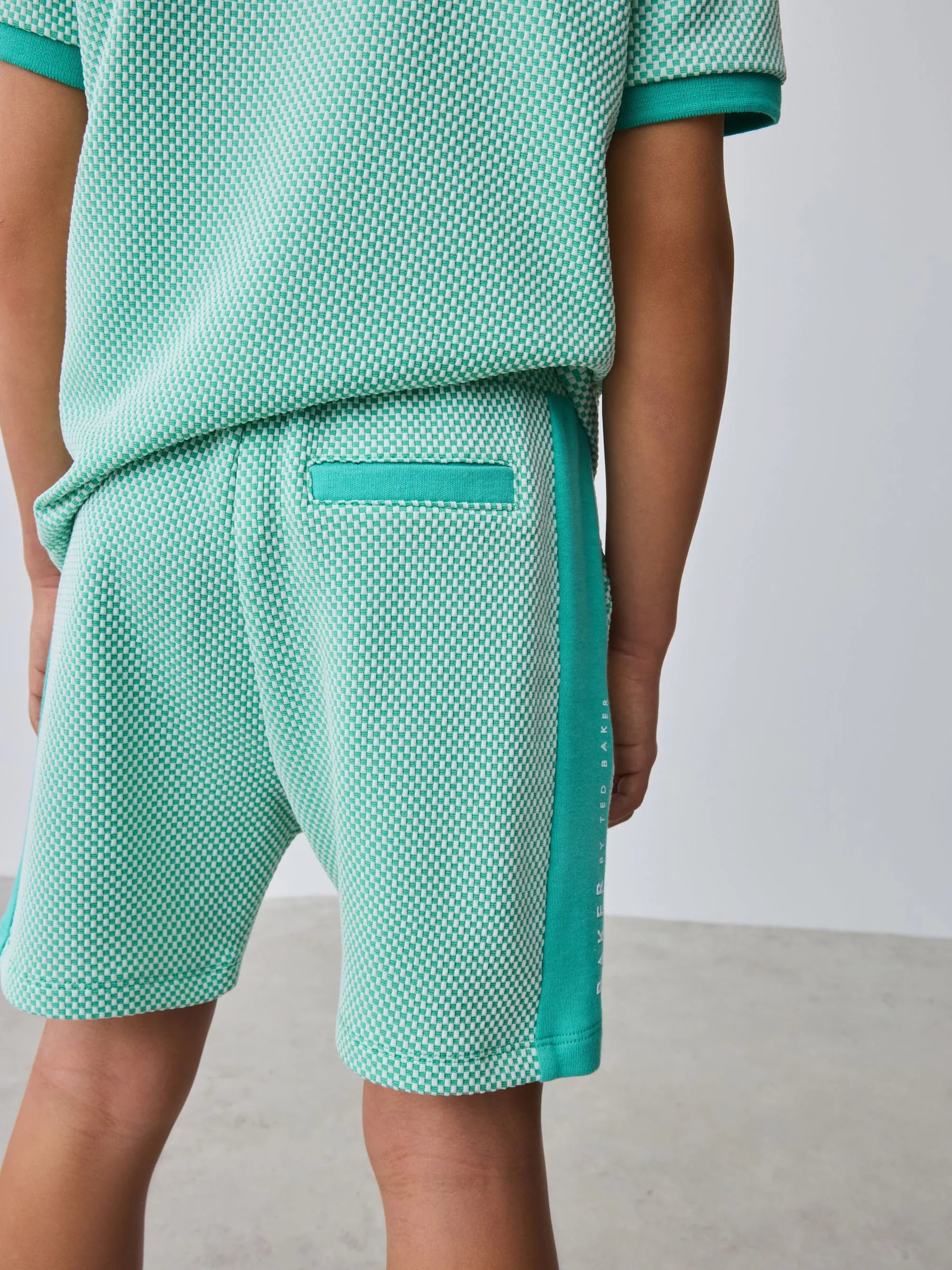 Baker by Ted Baker Textured Polo Shirt and Shorts Set