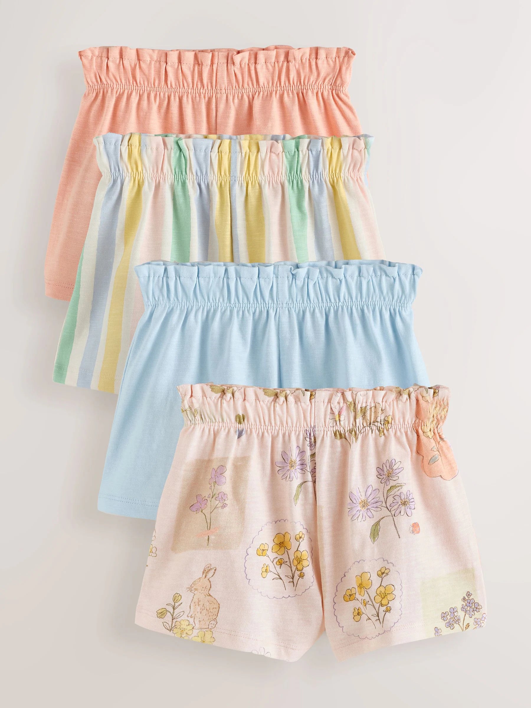 Blue/Yellow Shorts 4 Pack (3mths-7yrs)