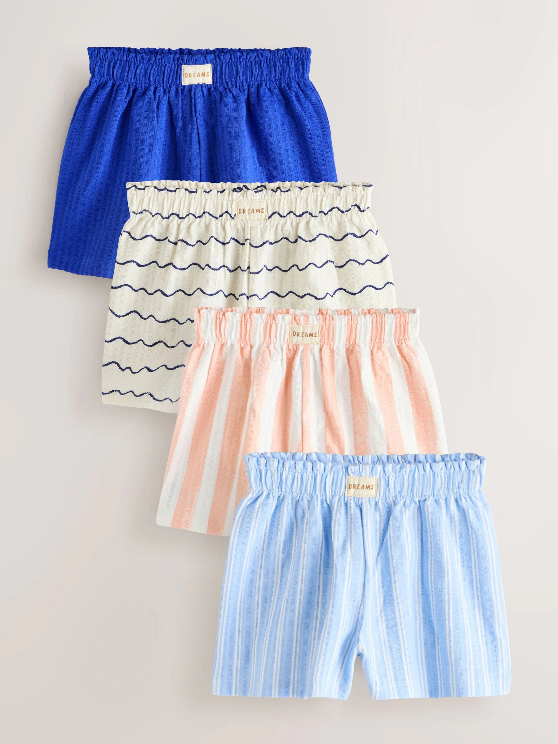 Blue/Pink Shorts 4 Pack (3mths-7yrs)