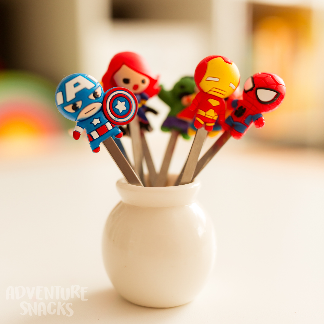 Super Hero Food Forks (8 Pieces)