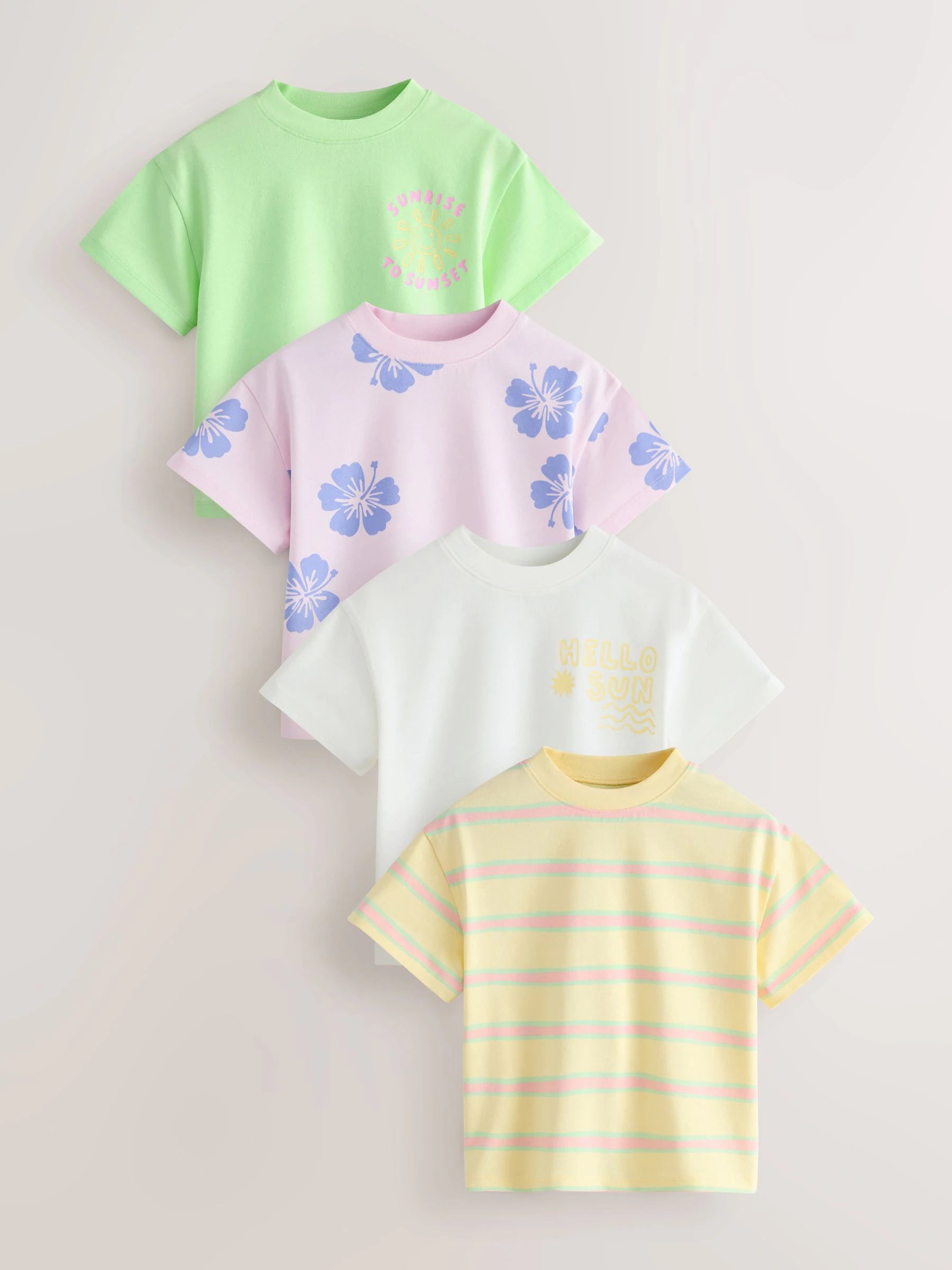 Pastel T-Shirts 4 Pack (3mths-7yrs)