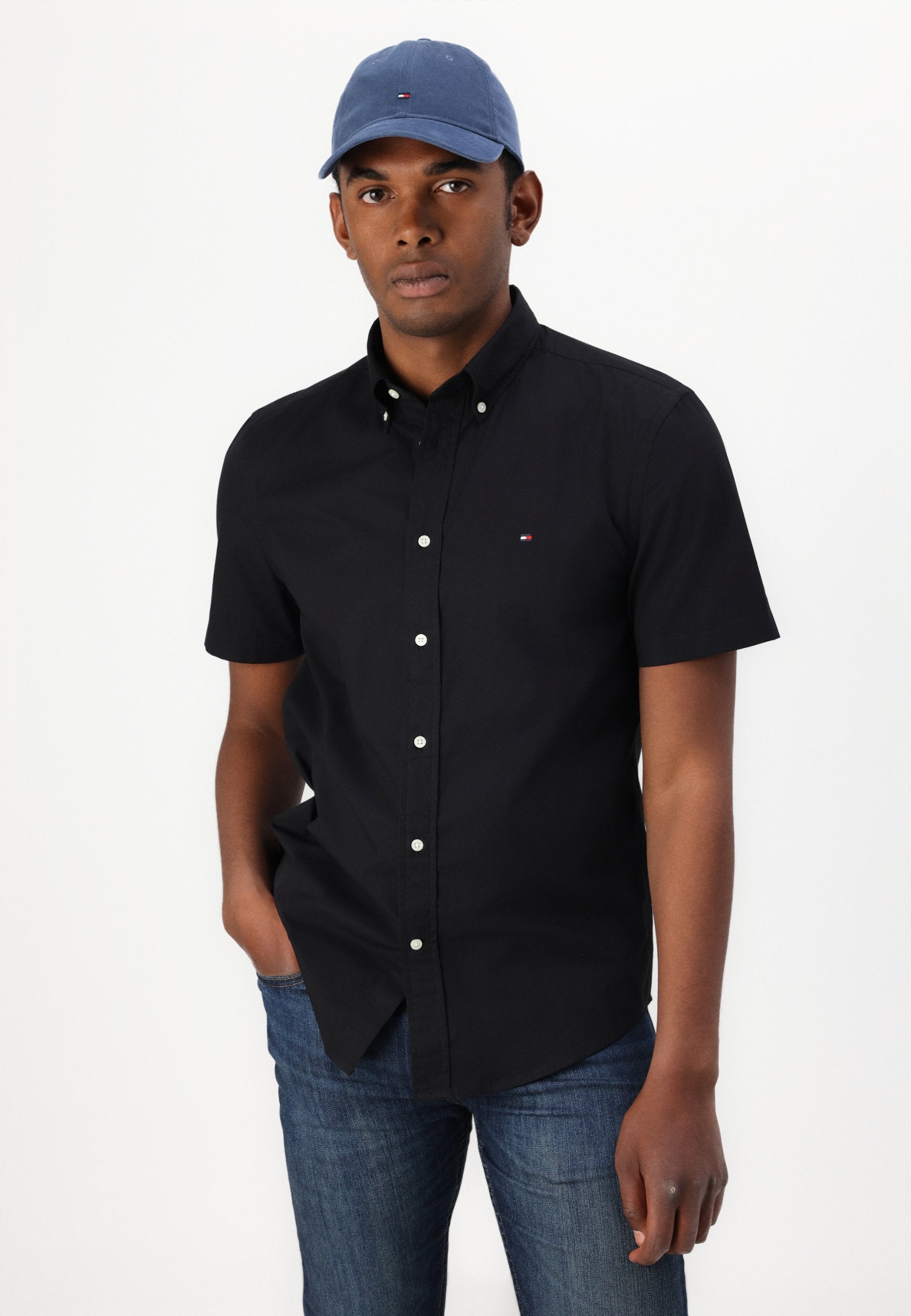 Tommy Hilfiger FLEX POPLIN SOLID - Shirt - black
