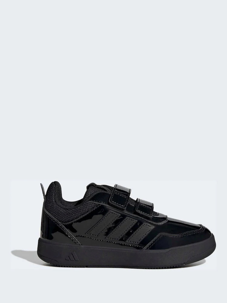 adidas Patent Black Hook and Loop Tensaur Sport 3.0 Junior Trainers