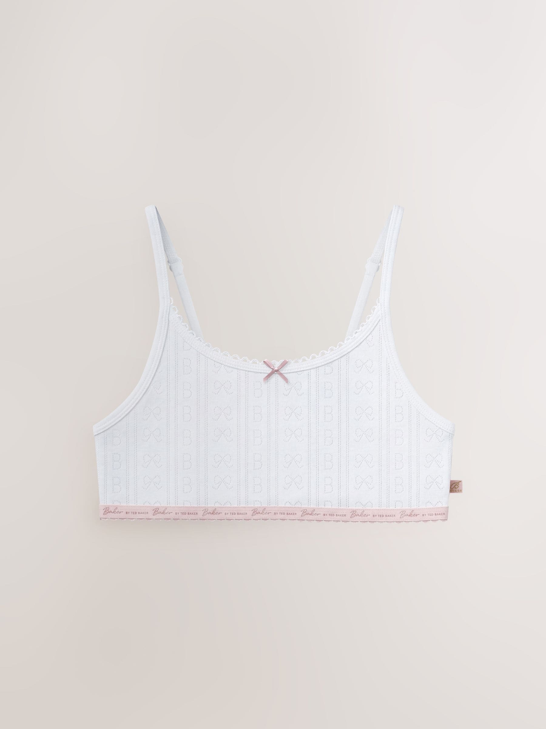 Baker by Ted Baker Multi Pointelle Crop Tops 3 Pack