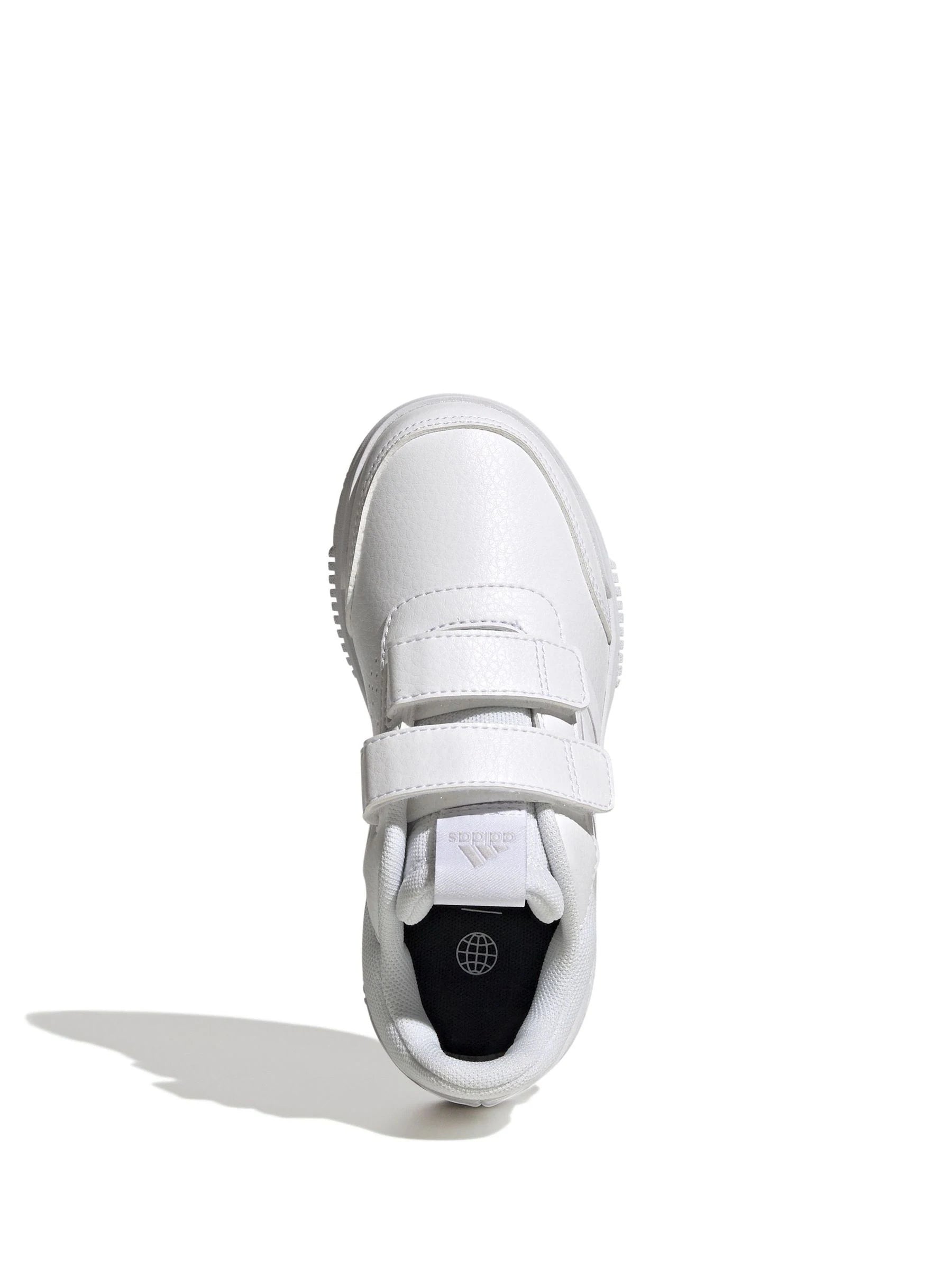 adidas White Hook and Loop Tensaur Kids Trainers