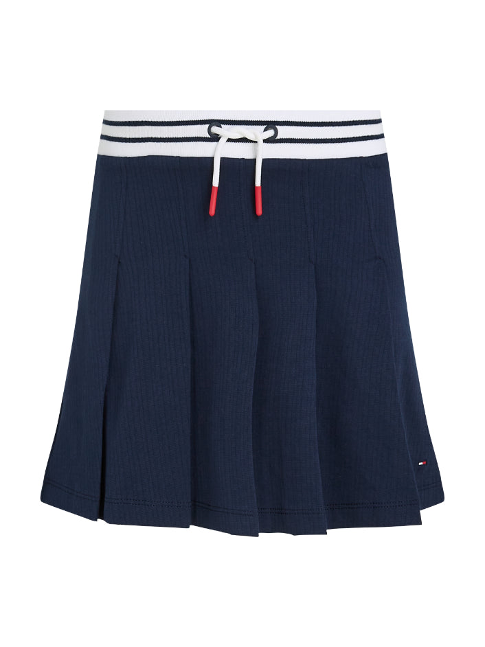 Tommy Hilfiger - Girls Mini Sling Back Pleated Knit Skirt