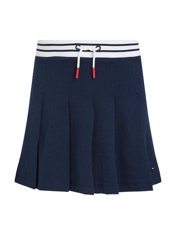 Tommy Hilfiger - Girls Mini Sling Back Pleated Knit Skirt
