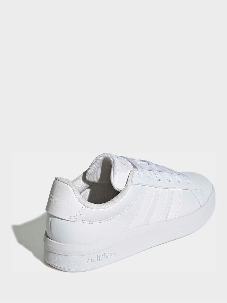 adidas White Grand Court 3.0 Junior Trainers