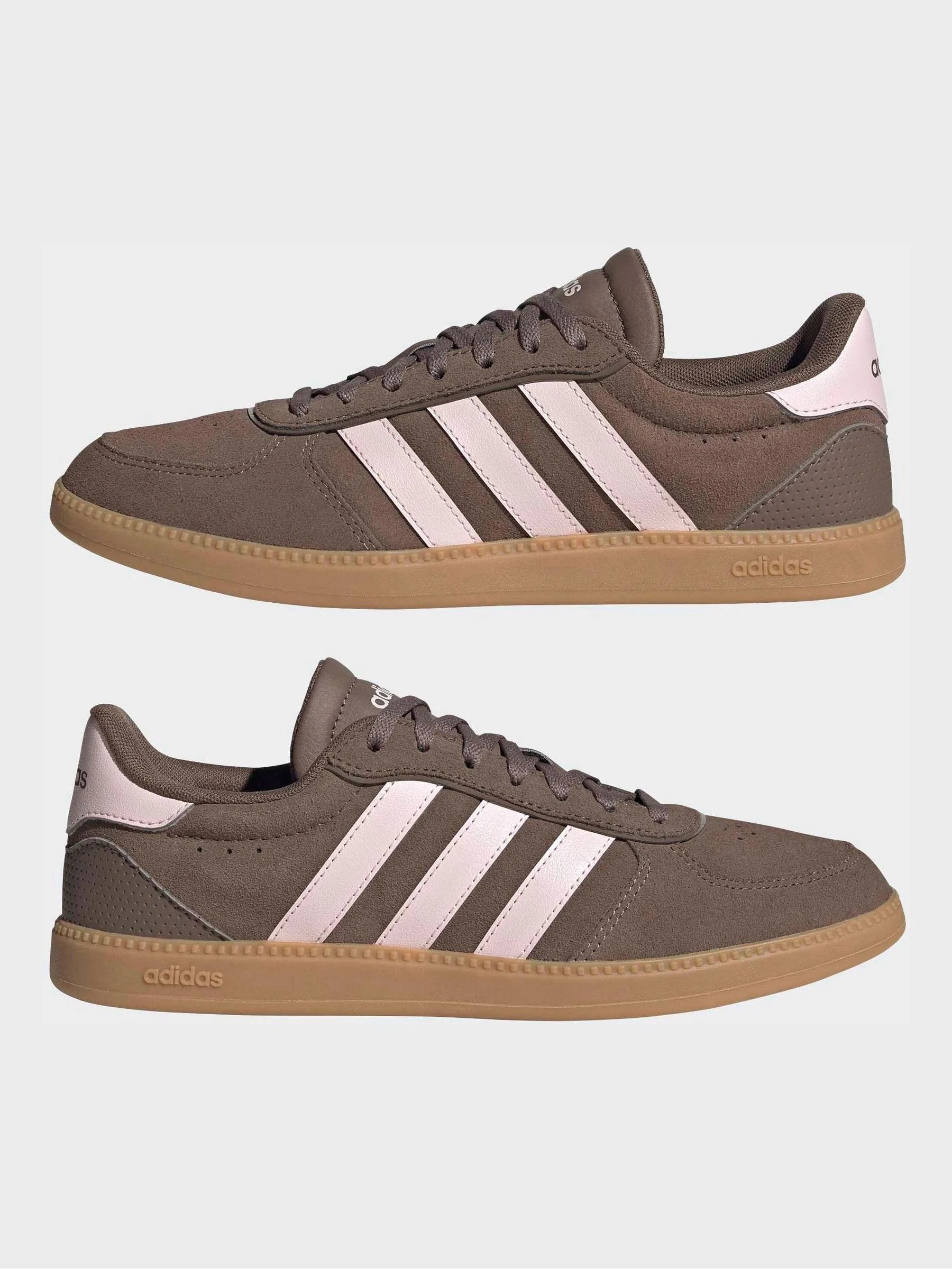 adidas Brown/Pink Breaknet Sleek Trainers