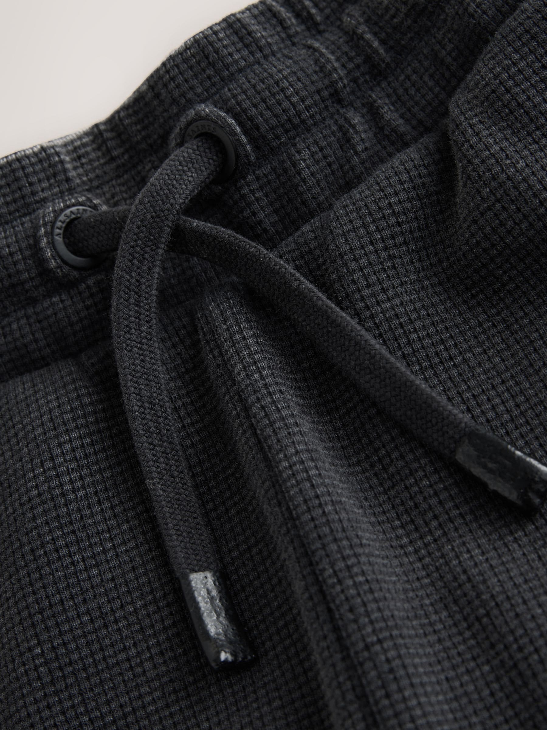 smALLSAINTS Washed Black/Waffle Underground Sweat Shorts