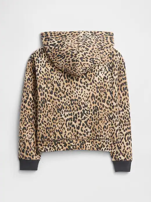 Kids Relaxed Gap Logo Print Zip Hoodie