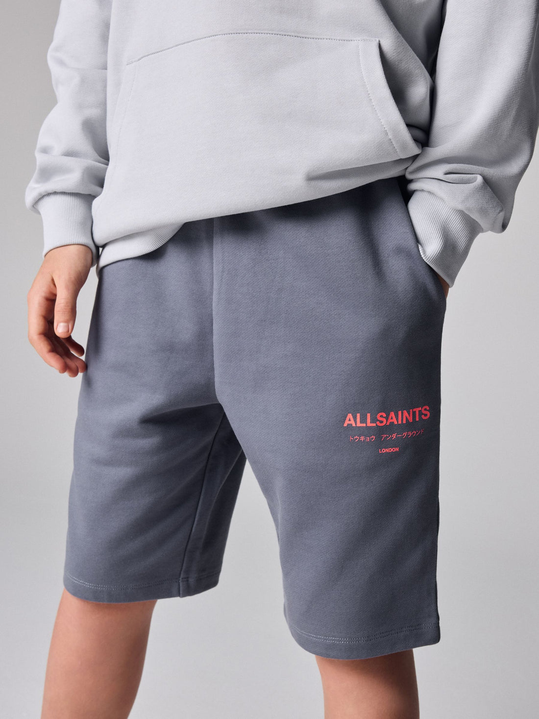 smALLSAINTS Mid Blue Underground Sweat Shorts