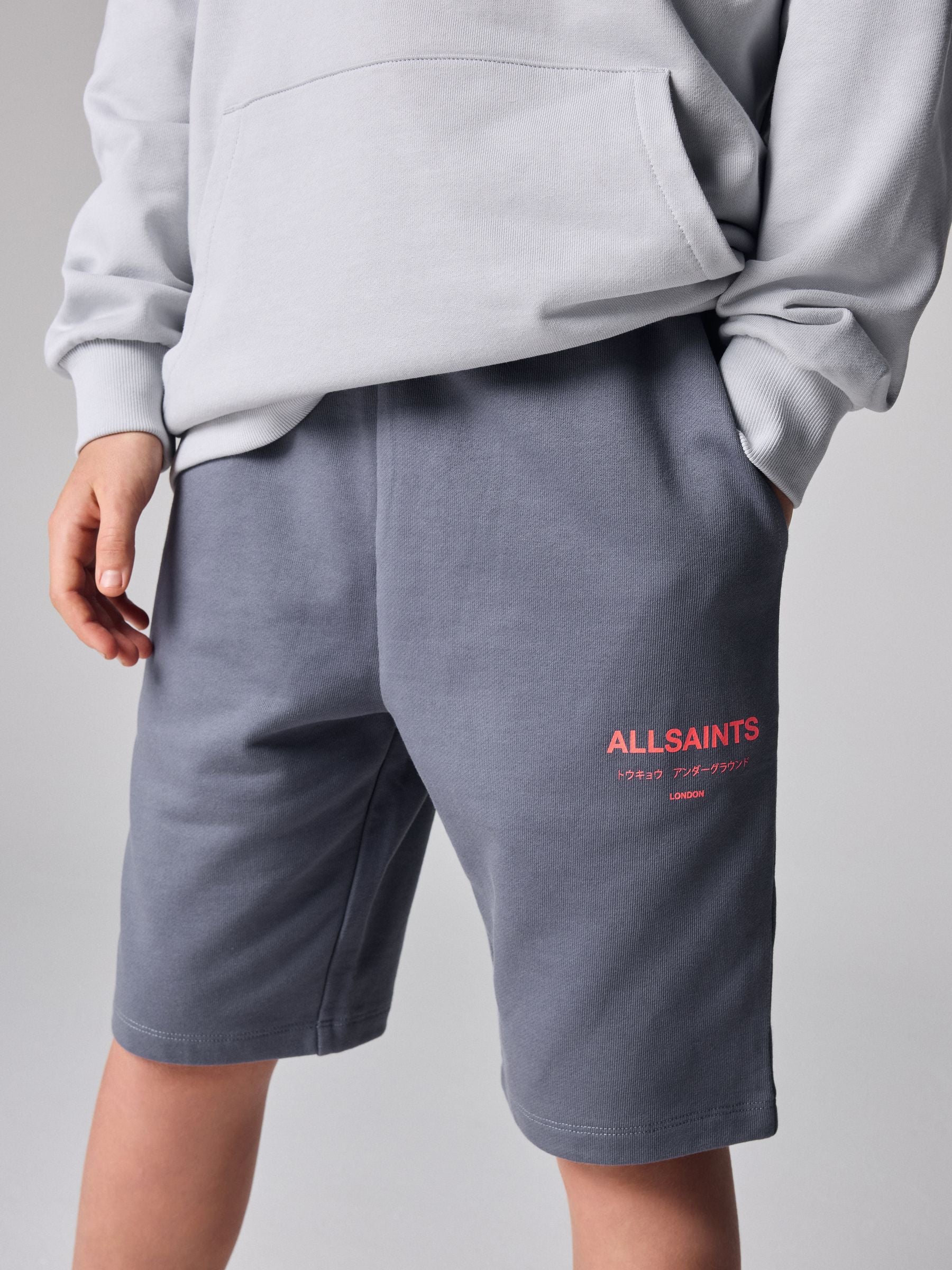 smALLSAINTS Mid Blue Underground Sweat Shorts