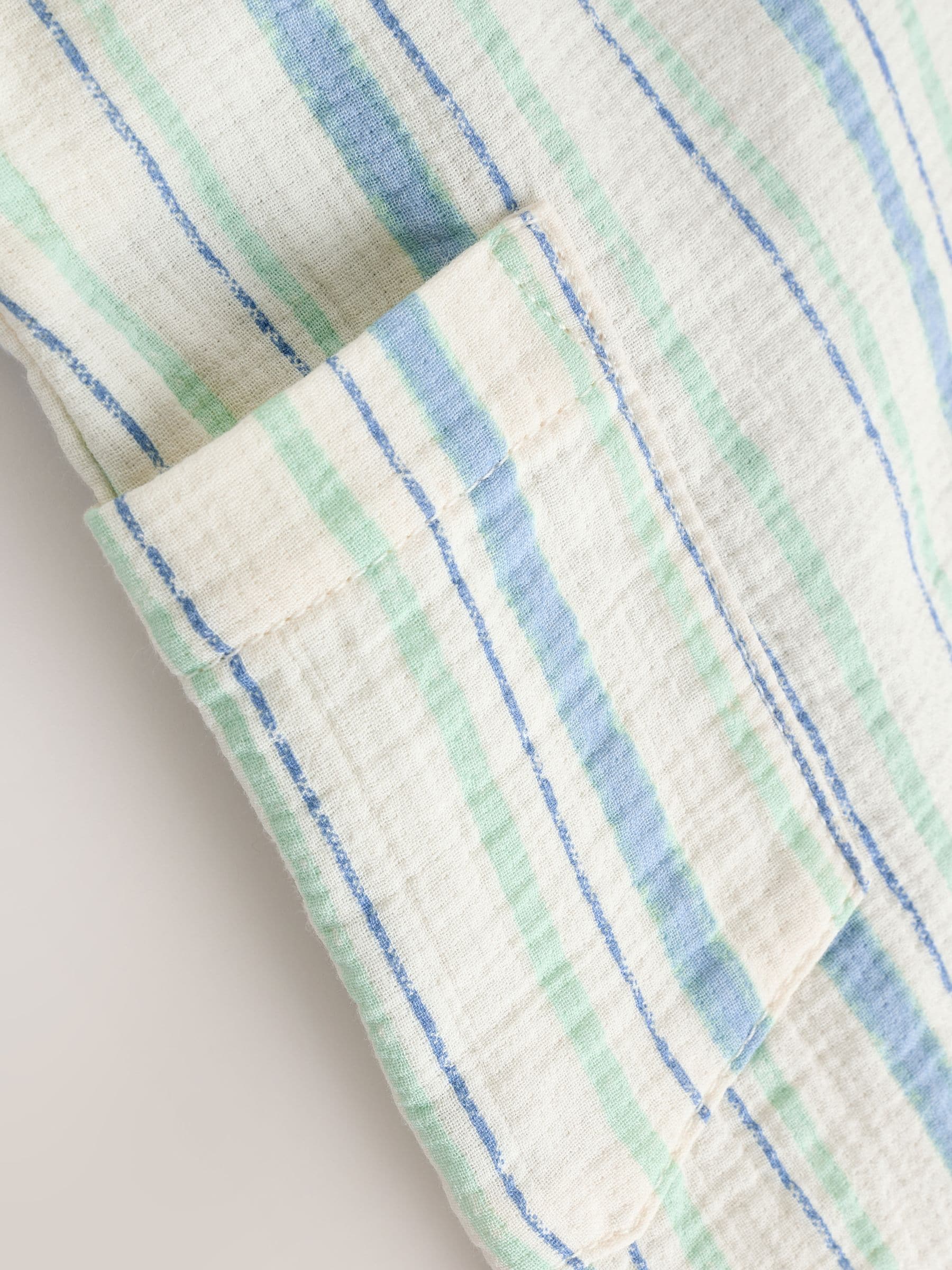 Blue Stripe Woven Dungaree and Bodysuit Set (0mths-2yrs)