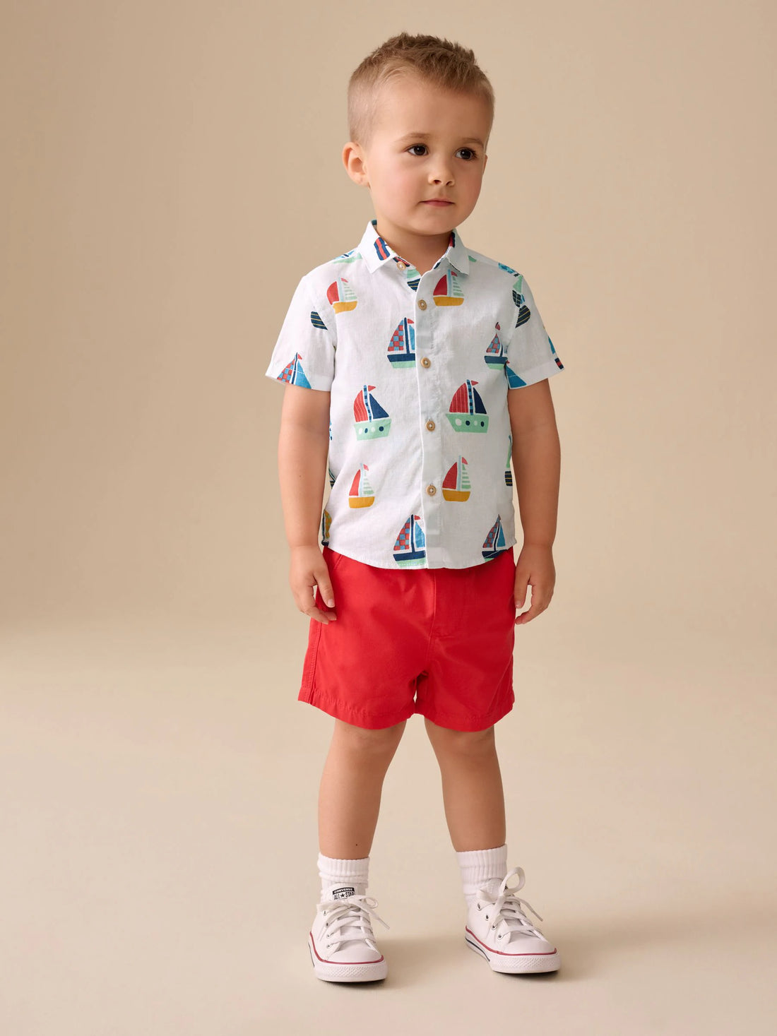 Red Pull On Shorts (3mths-7yrs)