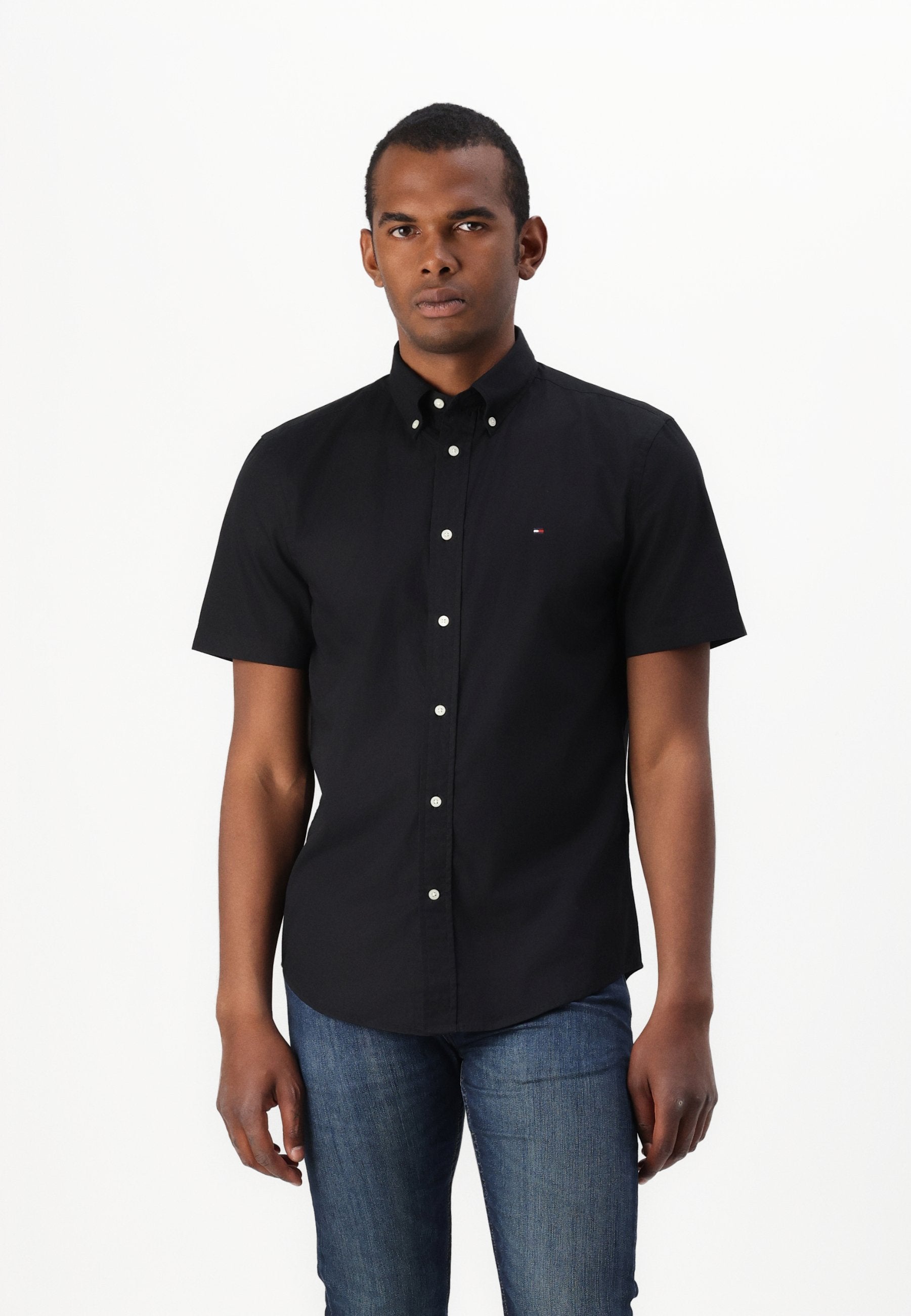 Tommy Hilfiger FLEX POPLIN SOLID - Shirt - black
