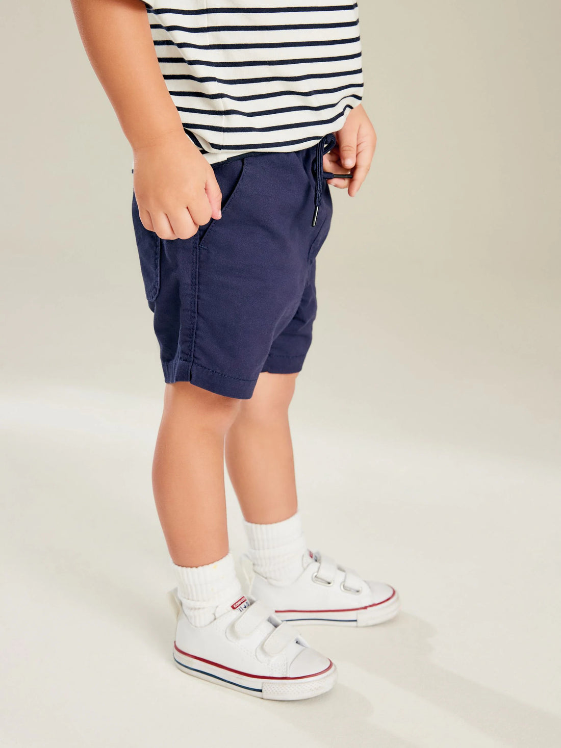 Navy Blue Pull On Shorts (3mths-7yrs)