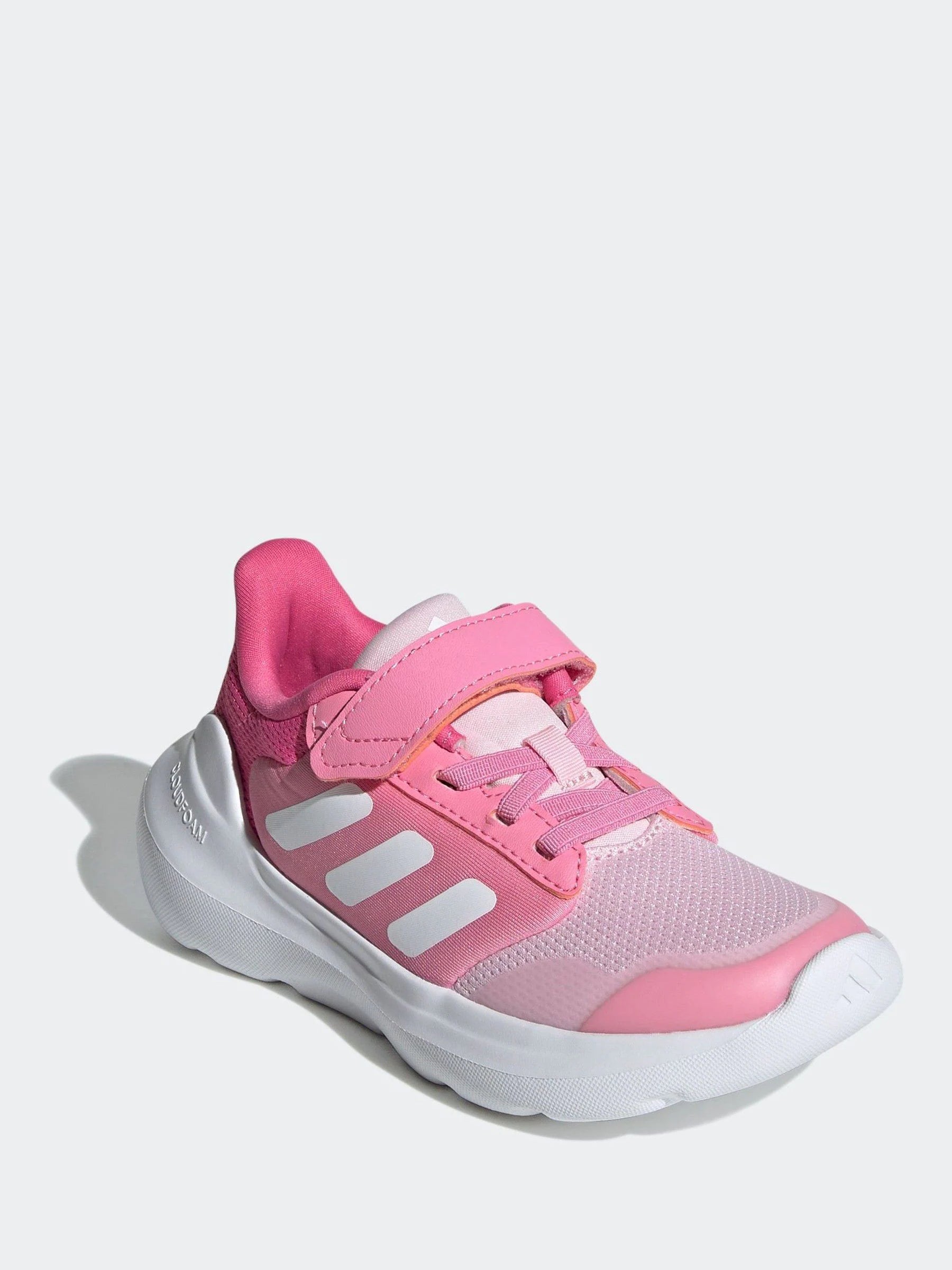 adidas Pink Tensaur Run 2.0 Hook and Loop Kids Trainers