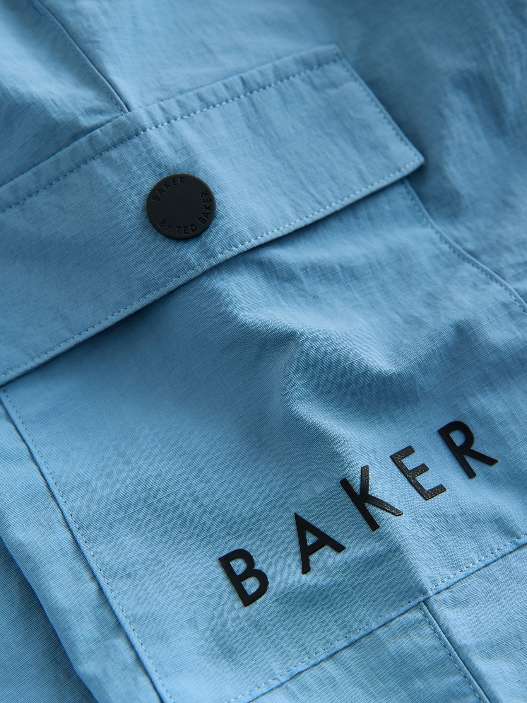 Baker by Ted Baker Blue Shirt, T-Shirt and Shorts Set