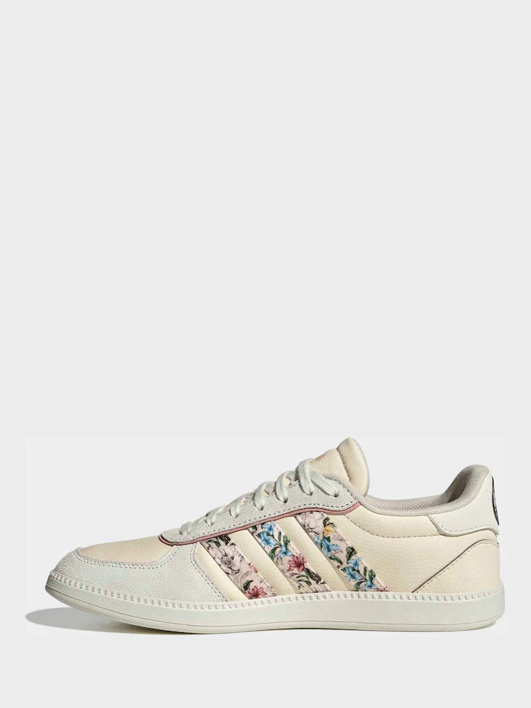 adidas Cream/Floral Breaknet Sleek Trainers