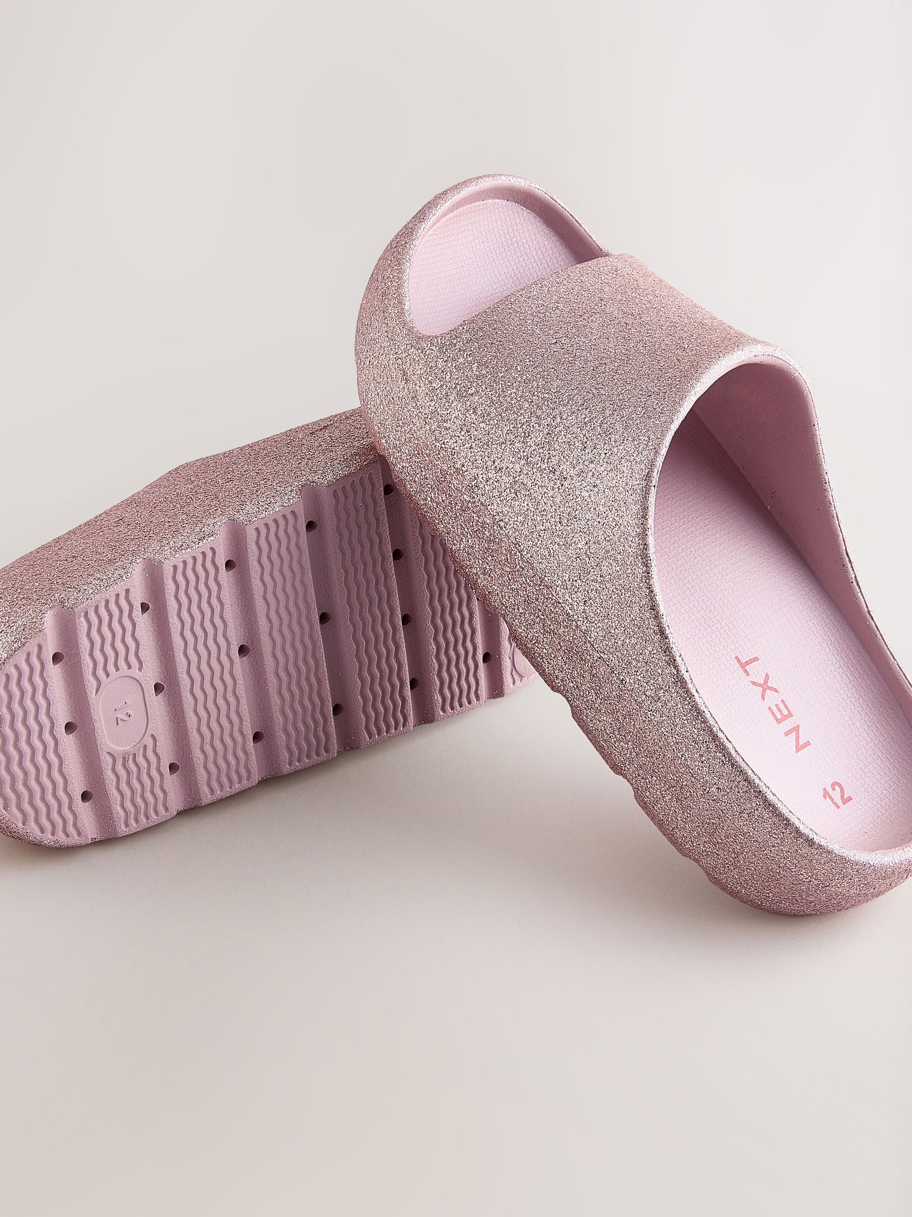 Rose Gold Glitter Sliders
