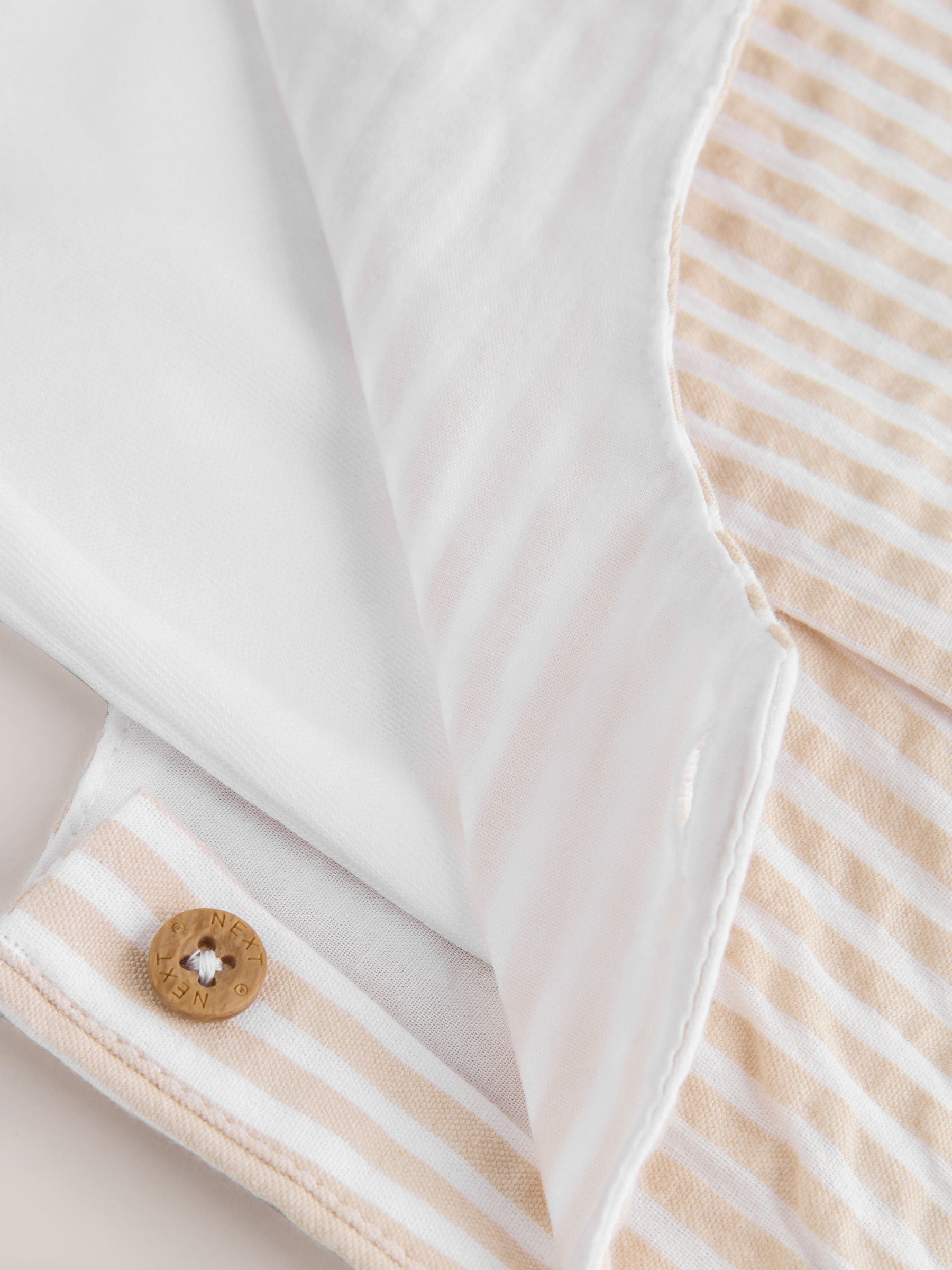 Neutral Stripe Woven Dungaree and Bodysuit Baby Set (0mths-2yrs)