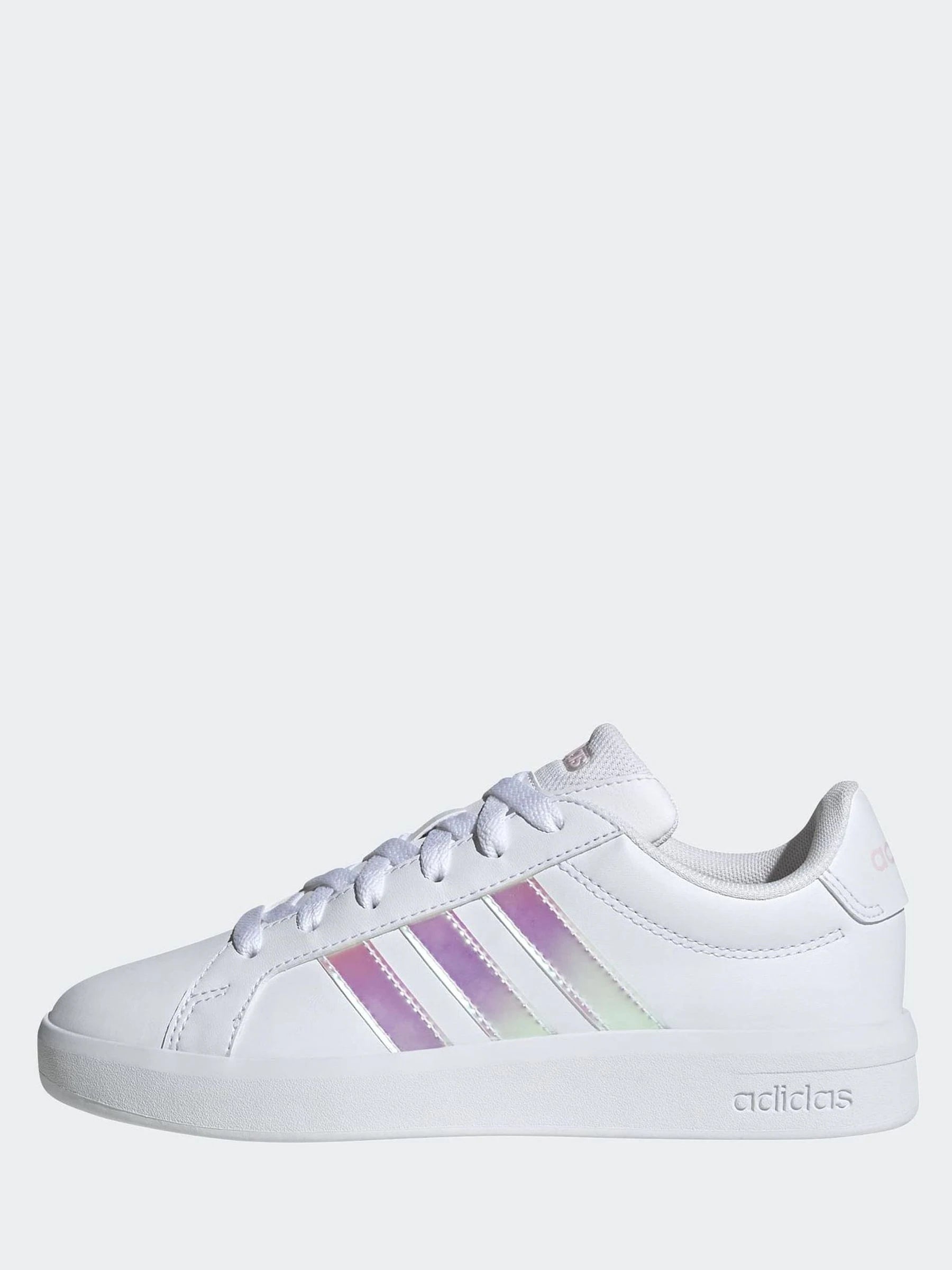 adidas White Grand Court 3.0 Junior Trainers