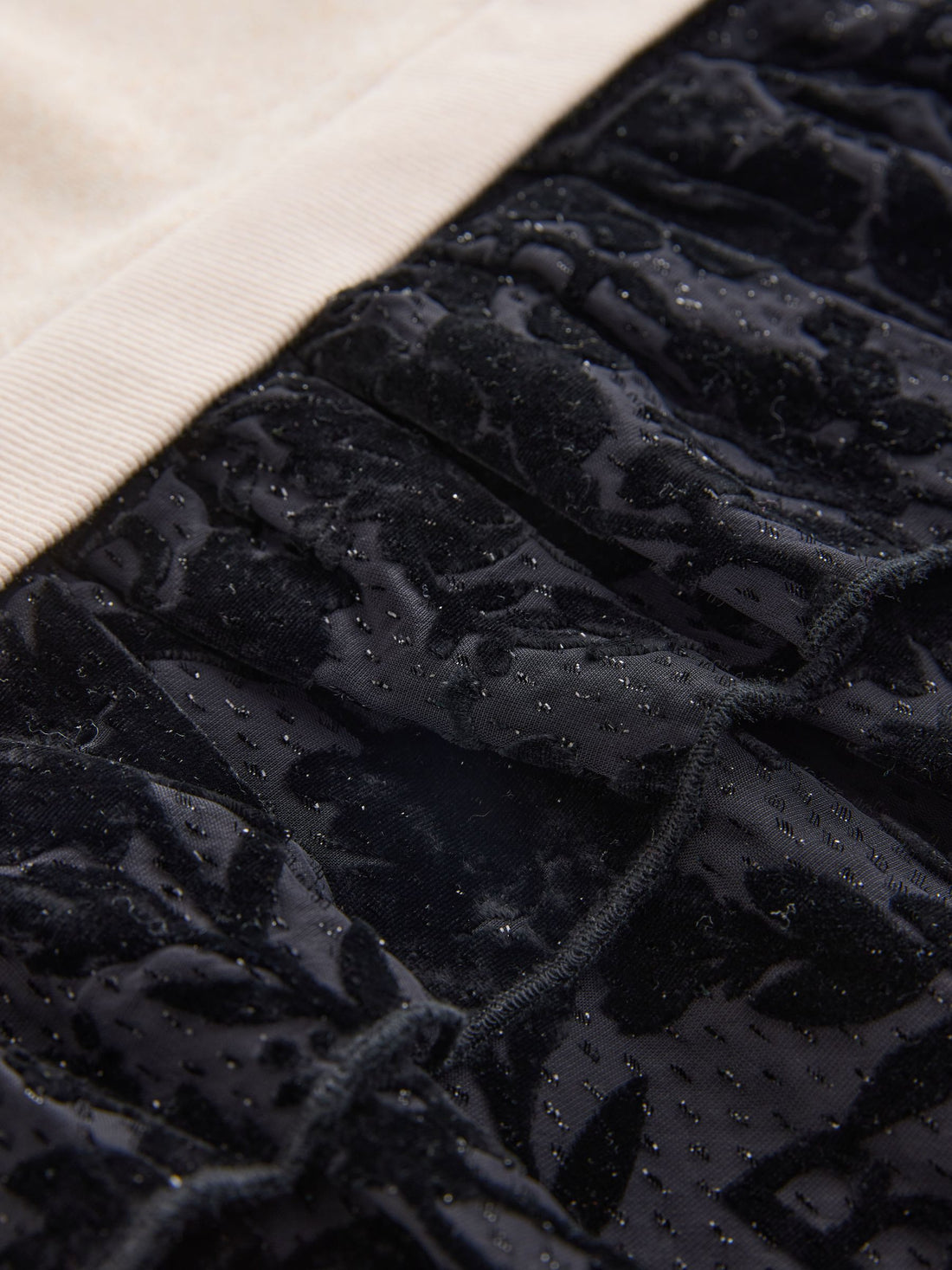 Baker by Ted Baker Cream Flocked Floral Sweat Mockable Dress