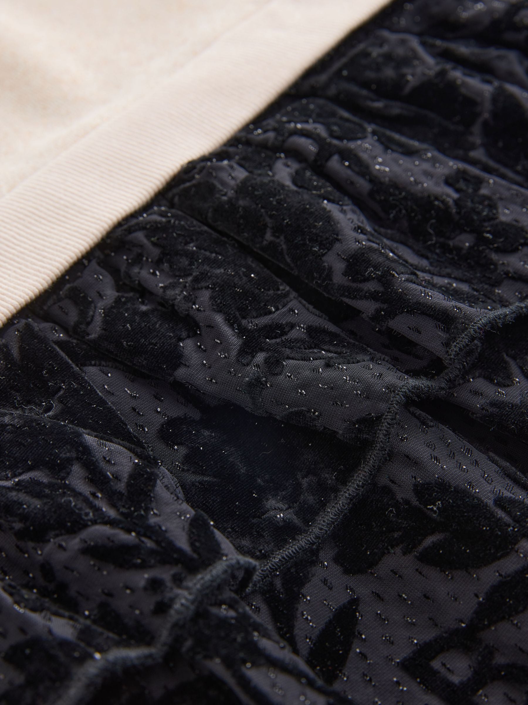 Baker by Ted Baker Cream Flocked Floral Sweat Mockable Dress