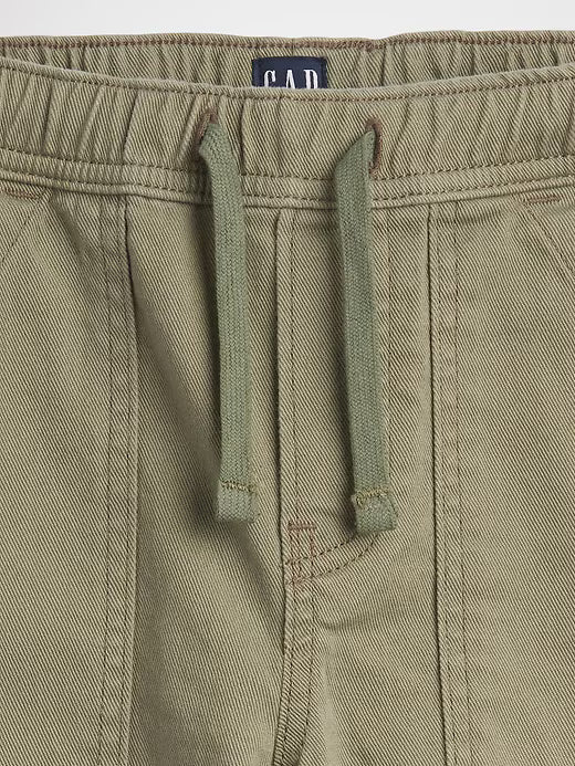 Kids Pull-On Loose Denim Utility Shorts