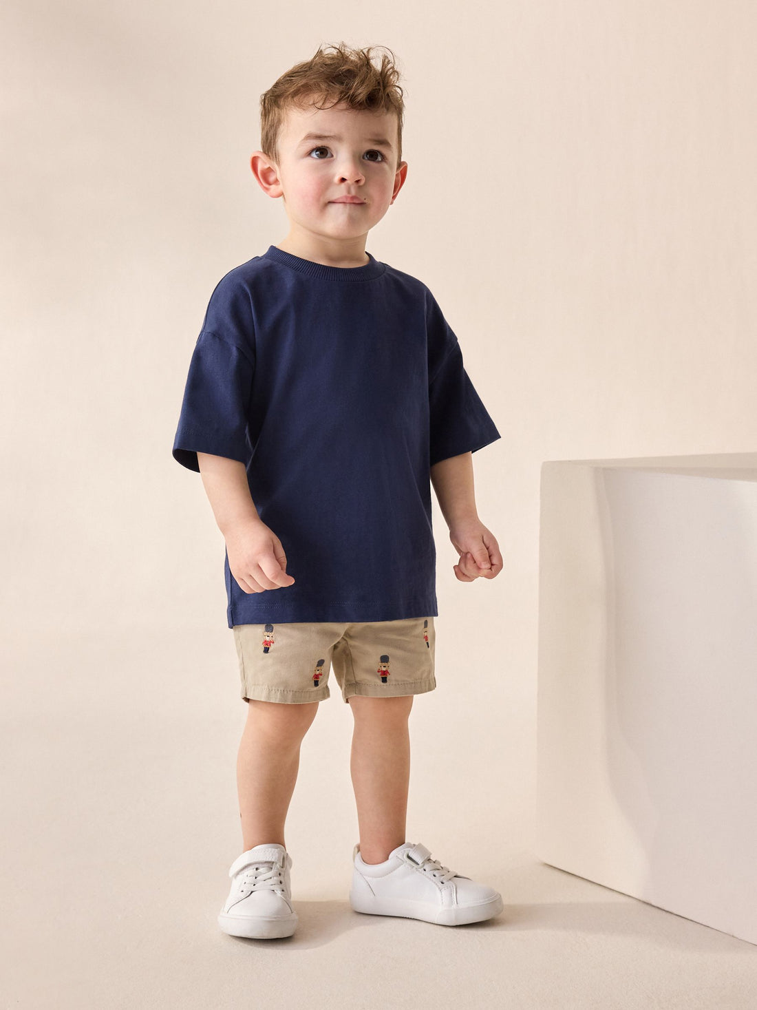Stone Embroidered London Chinos Shorts (3mths-7yrs)