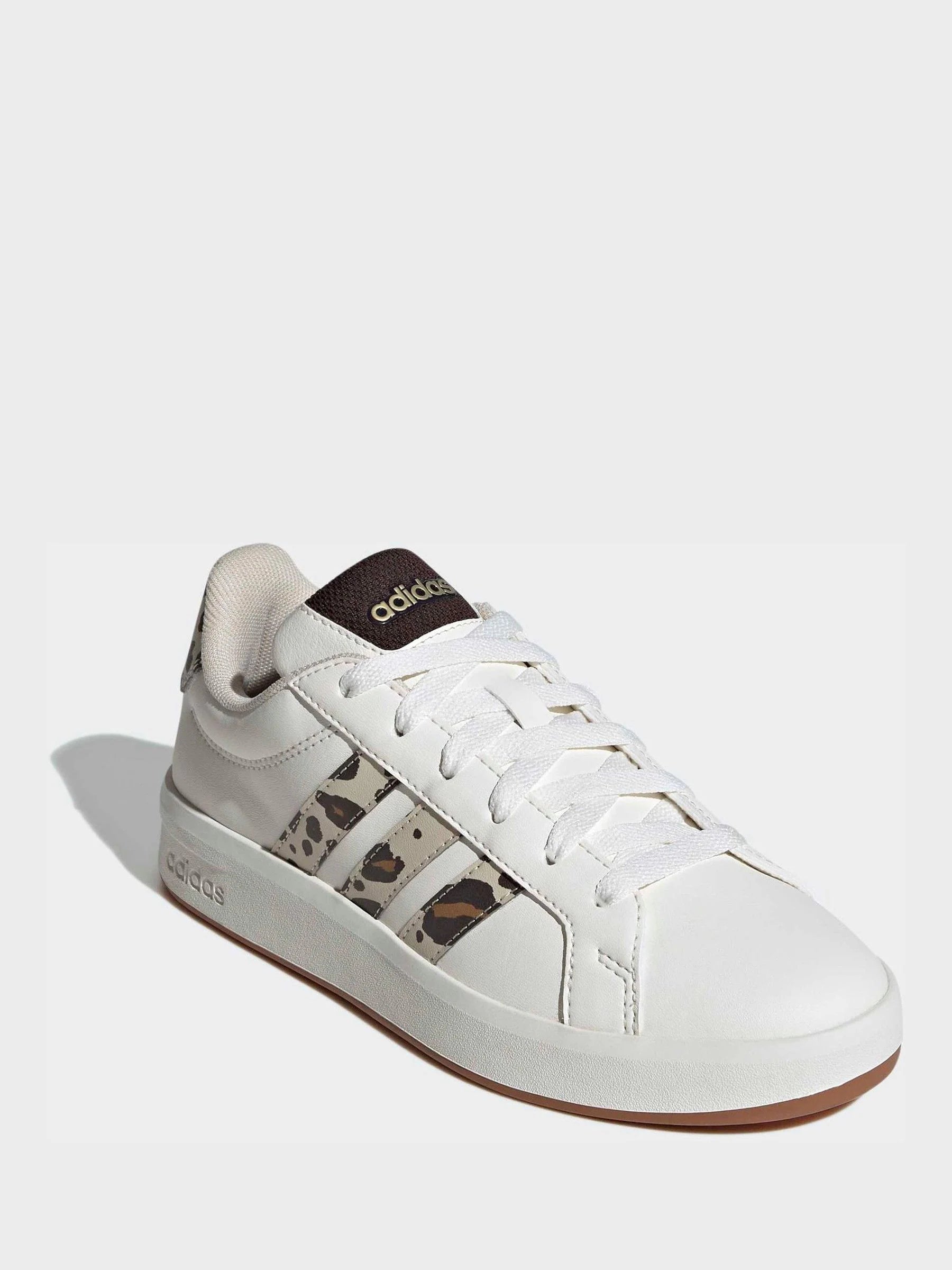 adidas White Grand Court 3.0 Junior Trainers