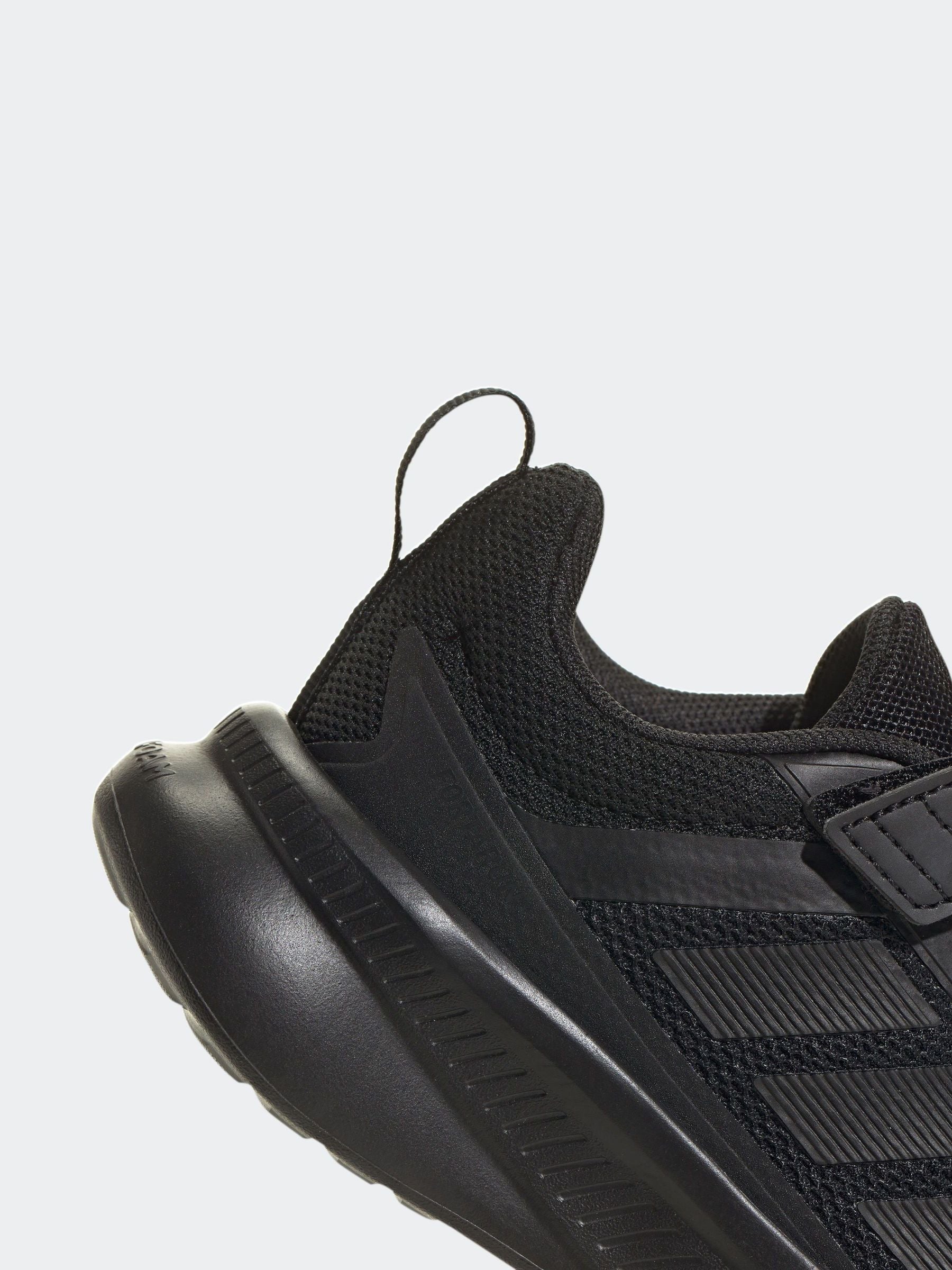 adidas Black Fortarun 4.0 Hook and Loop Kids Trainers