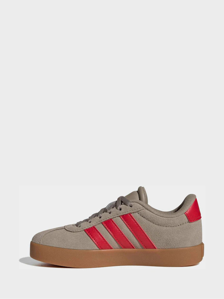 adidas Brown/Red VL Court 3.0 Trainers