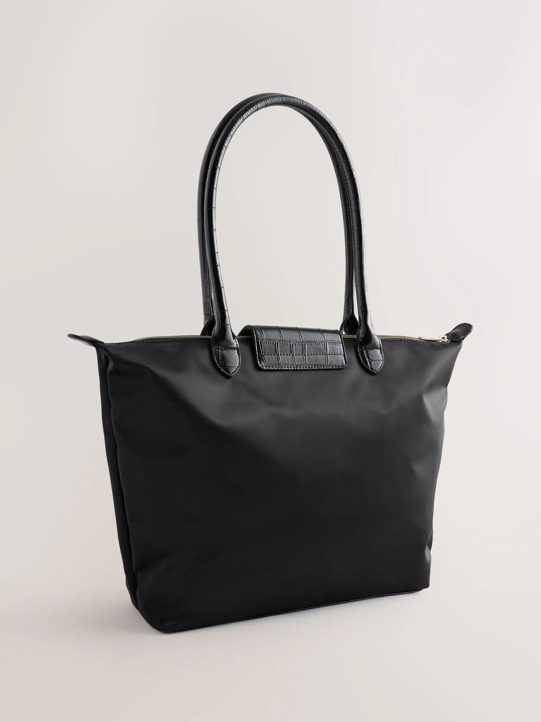 Baker by Ted Baker Black Back to School Childrens Nylon With Croc Bow Medium Tote Bag