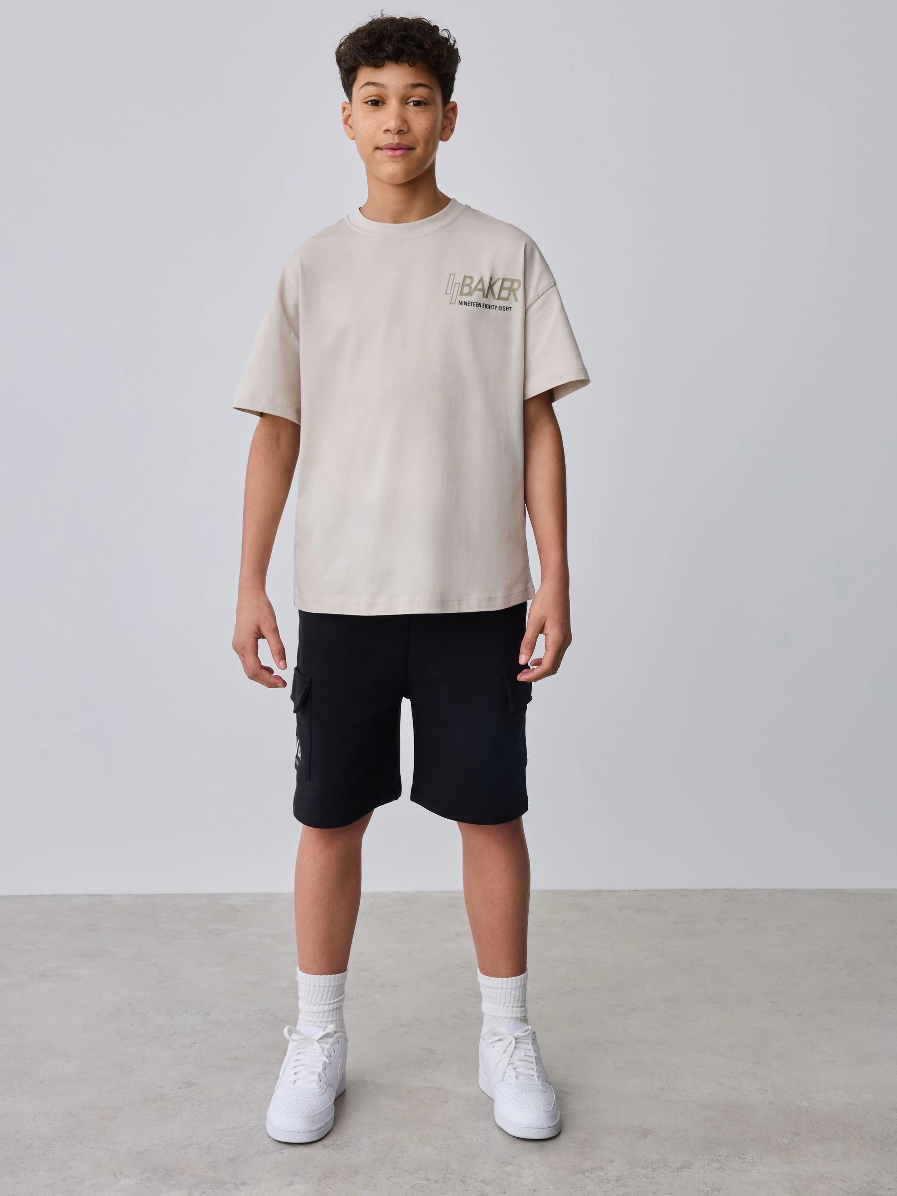 Baker by Ted Baker Oversized Graphic T-Shirt and Shorts Set